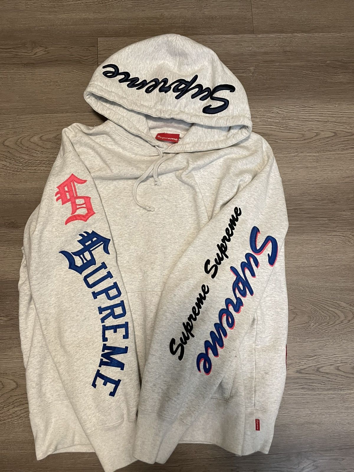 Supreme M SUPREME MULTI LOGO HOODED SWEATSHIRT Size US M / EU 48-50 / 2 - 3 Thumbnail