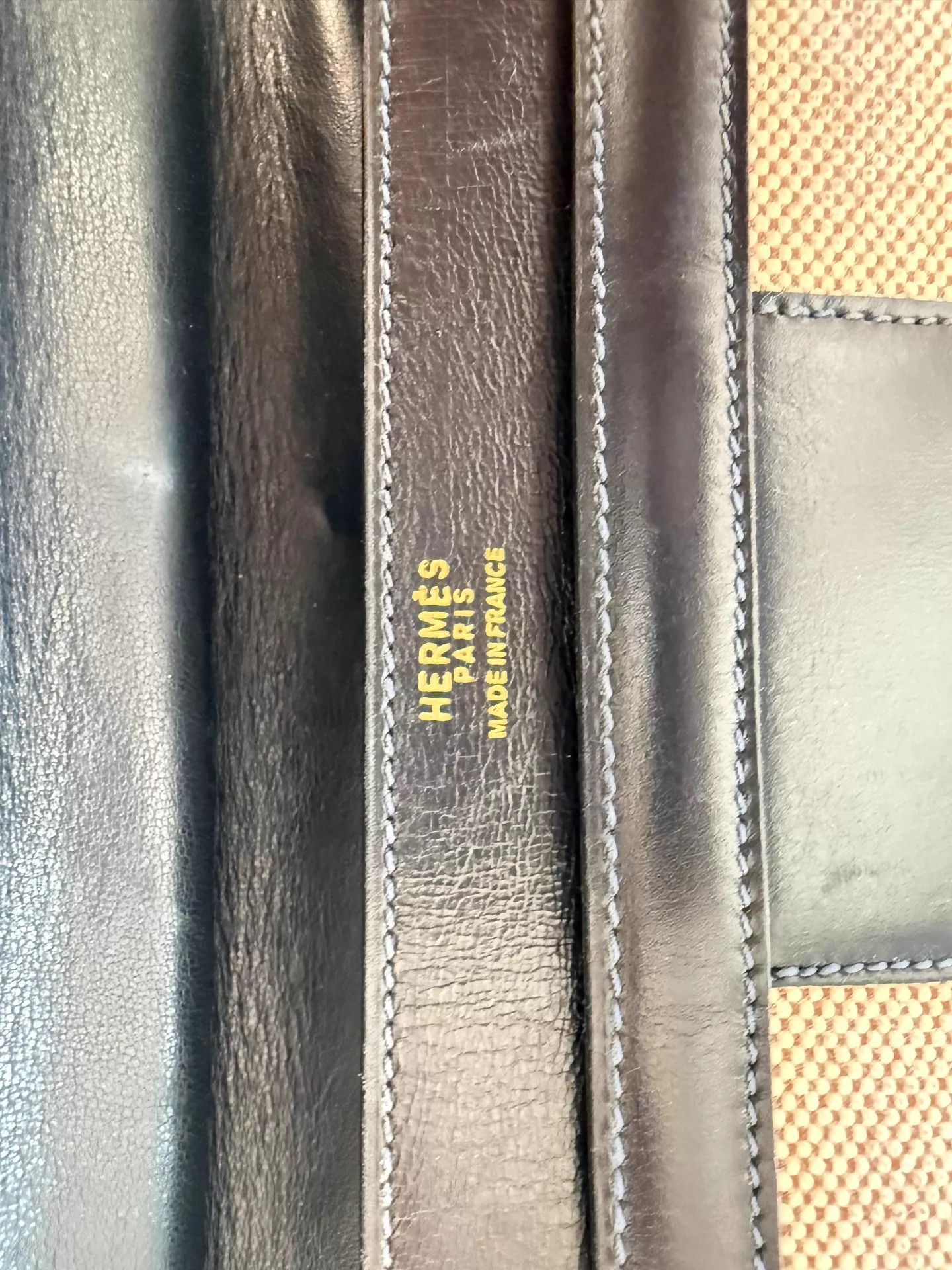 Hermes Hermes Vintage Navy Blue Canvas Old Money Kelly Shoulder Bag Size ONE SIZE - 8 Thumbnail