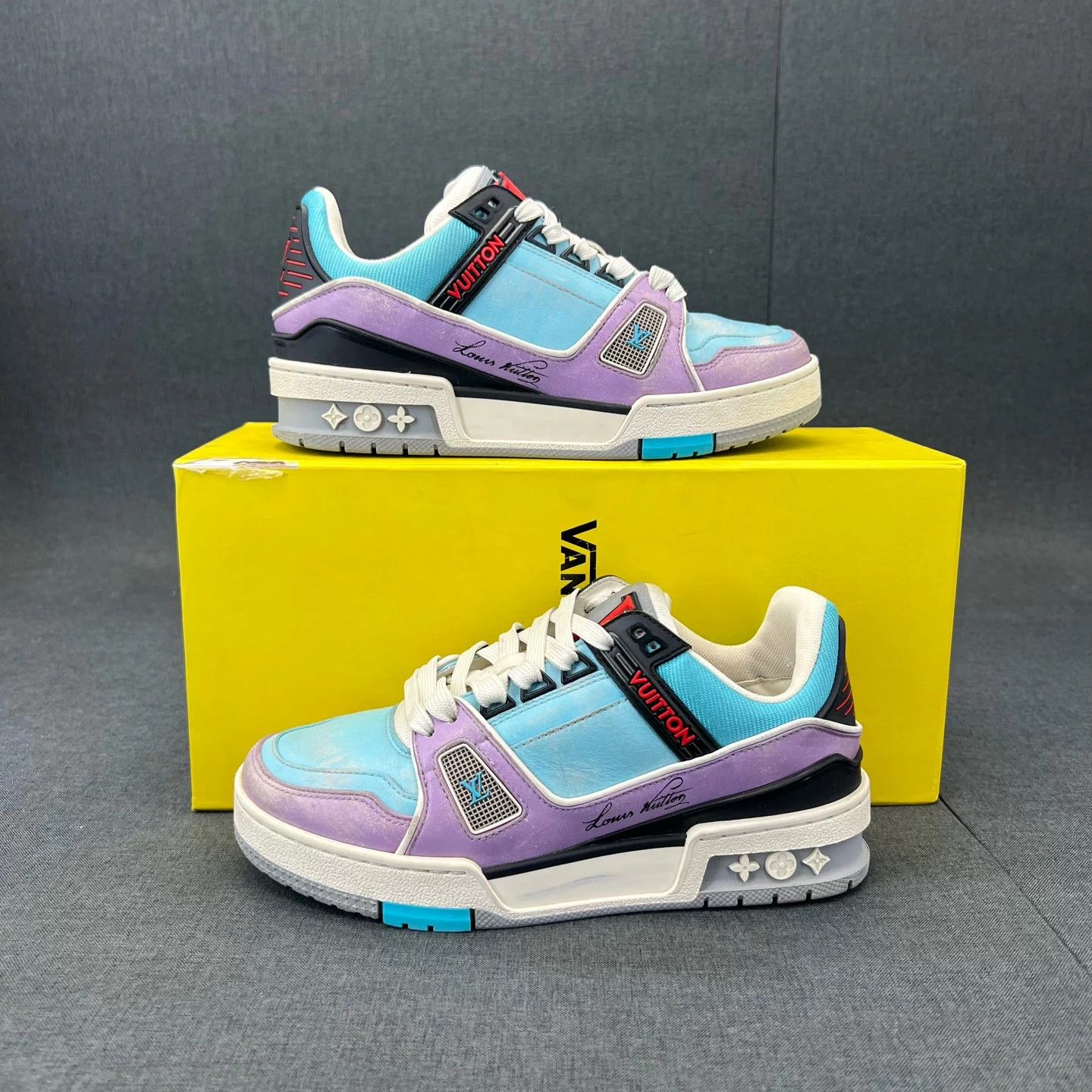 Louis Vuitton LV Trainer Macaron Good Condition Rare Size 34 Size US 4 / IT 34 - 2 Thumbnail