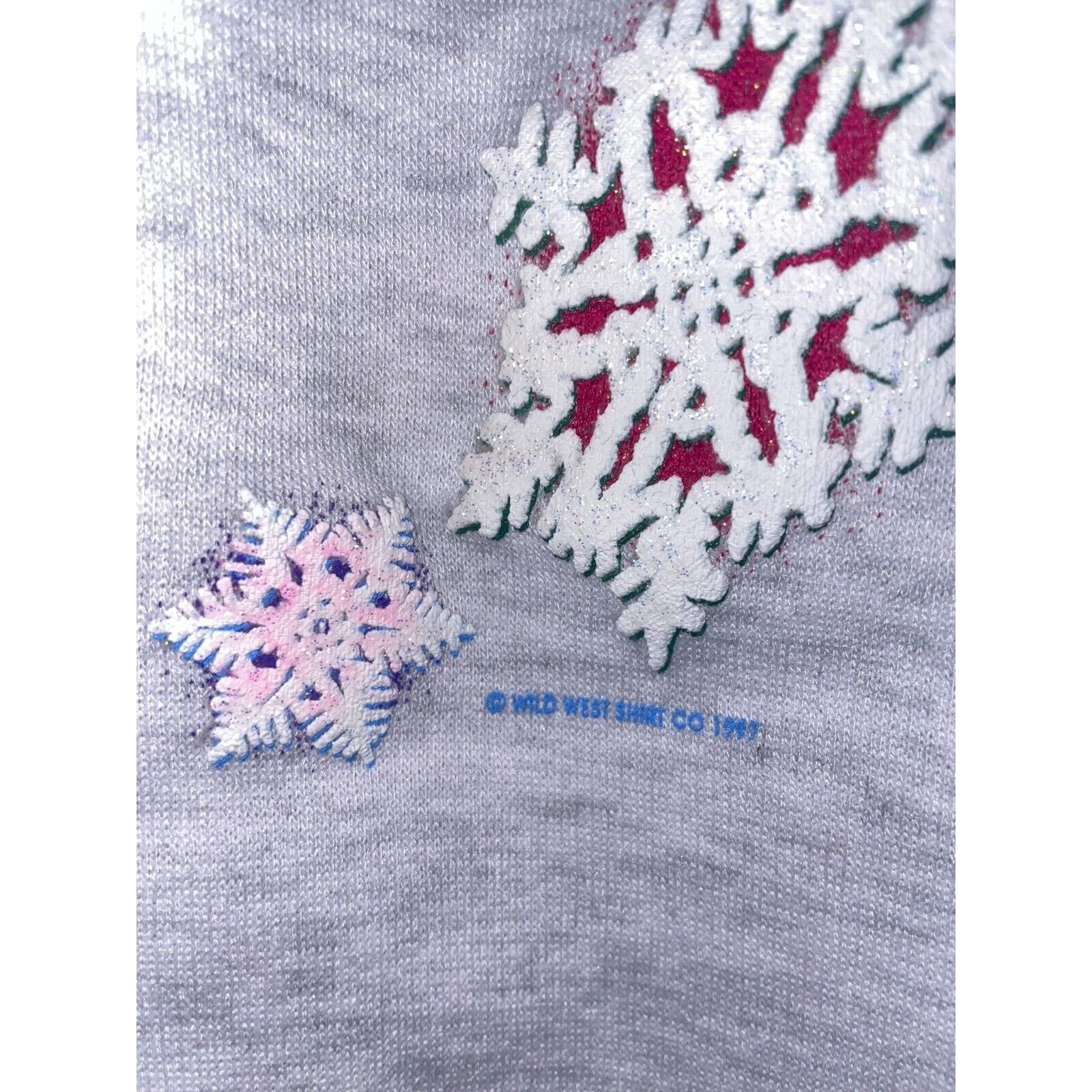 Vintage Vintage Montana Sweater Snowflakes Snow Button Up VTG Large Size US L / EU 52-54 / 3 - 8 Thumbnail