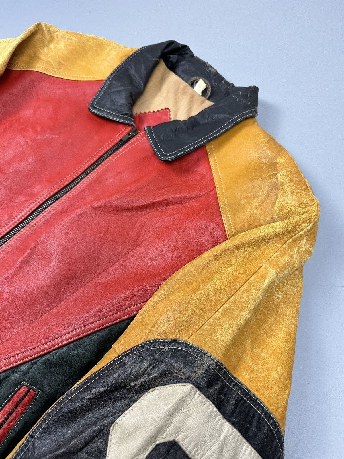 Vintage Distressed Vintage Howie & Son 8 Eight Ball Leather Jacket Size US M / EU 48-50 / 2 - 11 Thumbnail