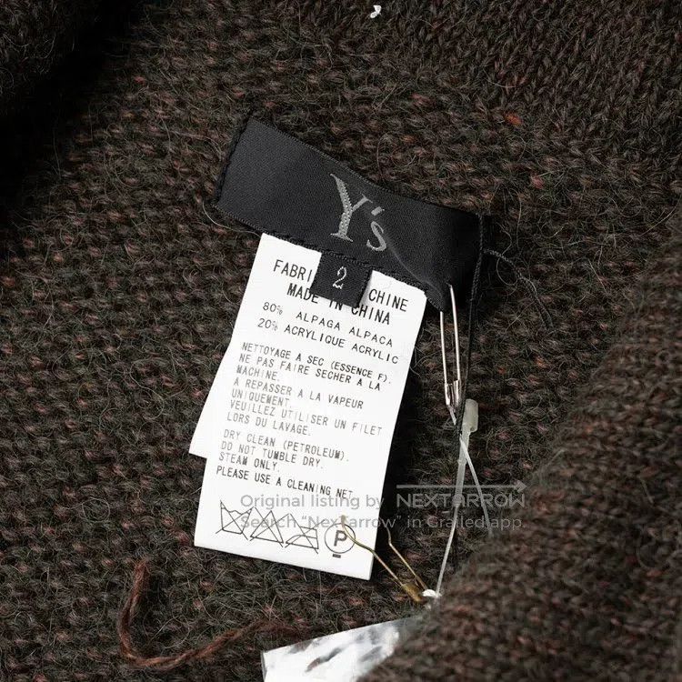 Other Yohji Yamamoto Thick Alpaca Knitted Sweater Size US M / EU 48-50 / 2 - 3 Thumbnail