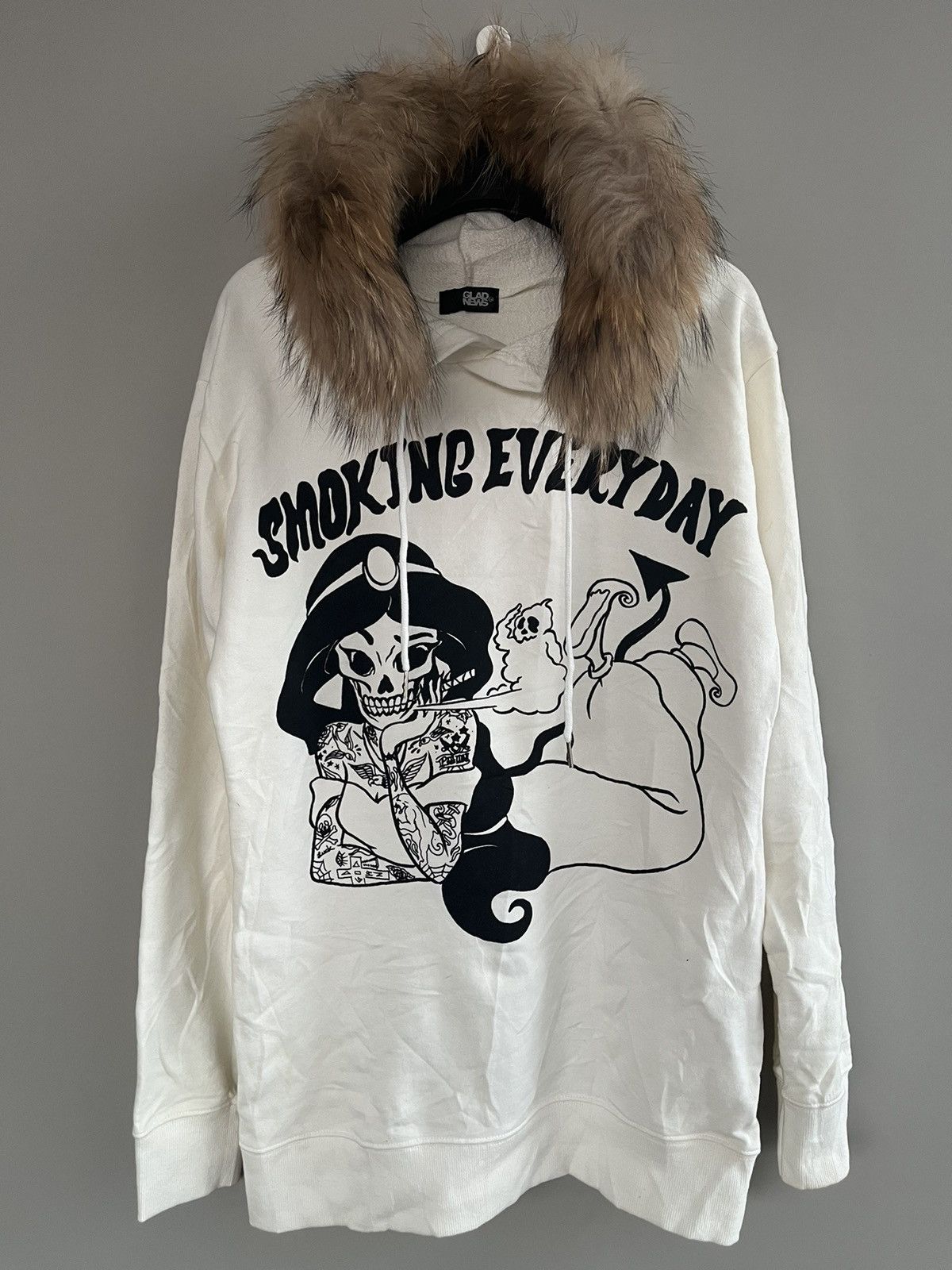 14th Addiction JAPANESE GLADNEWS FUR HOODIE SEDITIONARIES GOTHIC PUNK STYLE Size US L / EU 52-54 / 3 - 6 Thumbnail