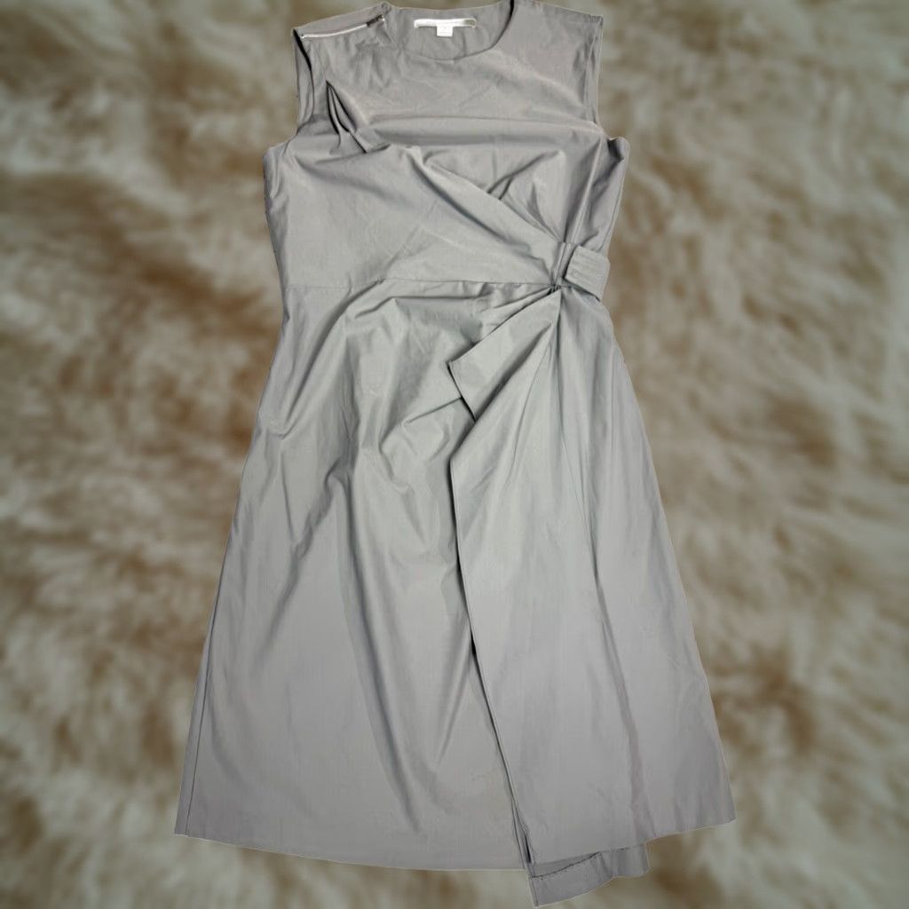 Diane von Furstenberg Diane von Furstenberg Womens Sleeveless A-Line Dress Gray Size 10 Size L / US 10 / IT 46 - 1 Thumbnail