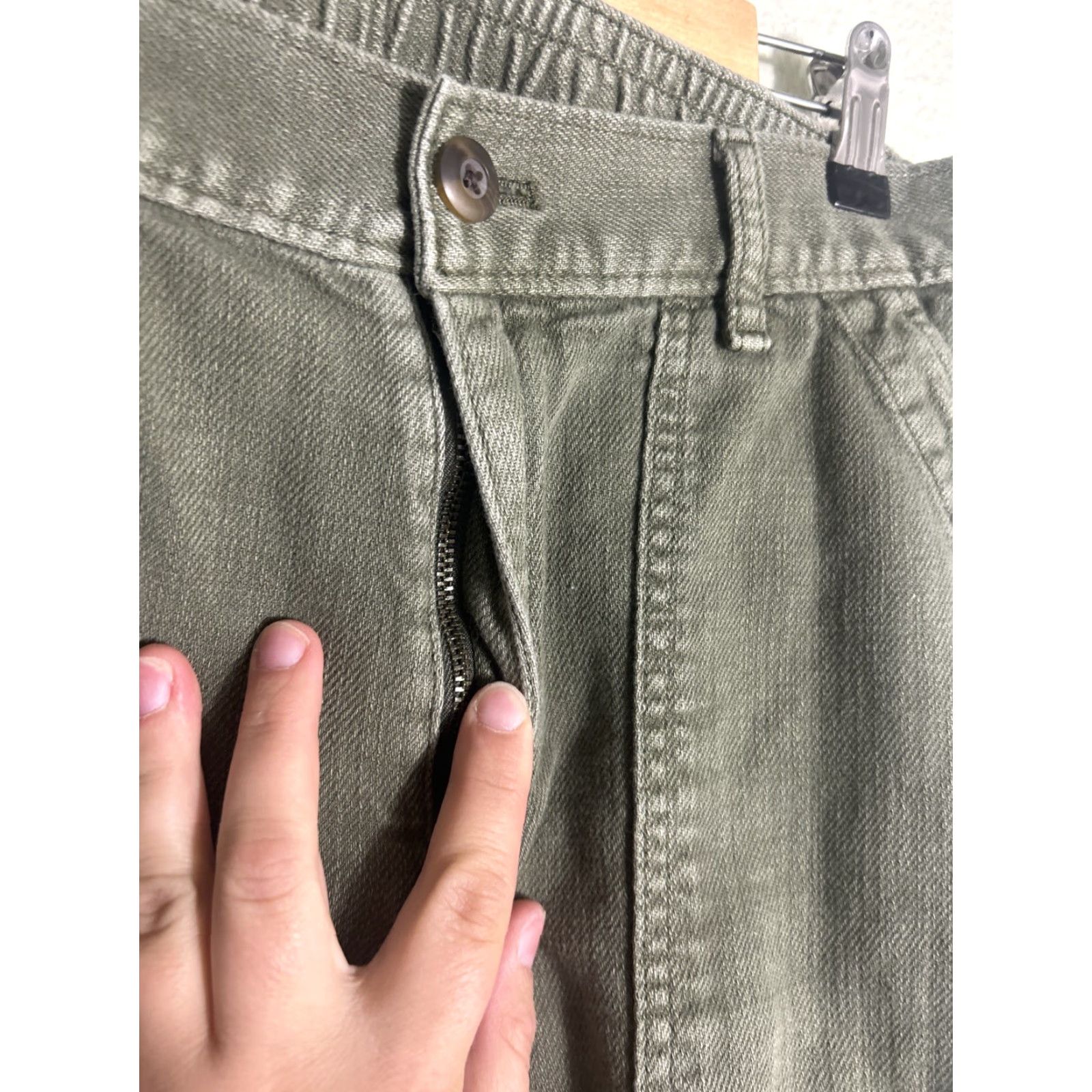 Gap Gap Army Green Cotton Ankle Joggers 30x27 Womens Size 8 Pants Regular Color Green Army Womens Size 30" / US 8 / IT 44 - 6 Thumbnail