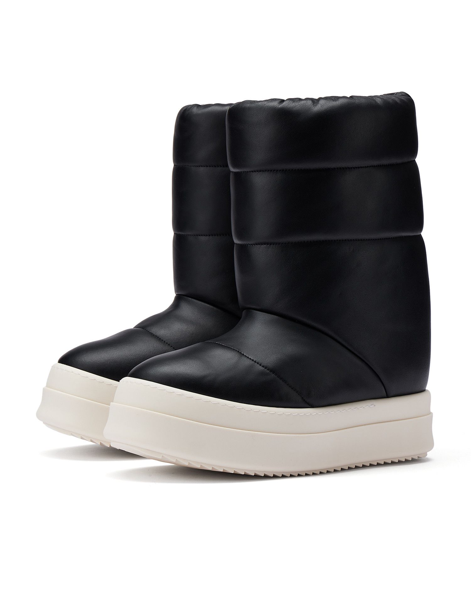 Rick Owens Fogachine Fog Pocket Moto Bevel Heeled Platform Kiss 