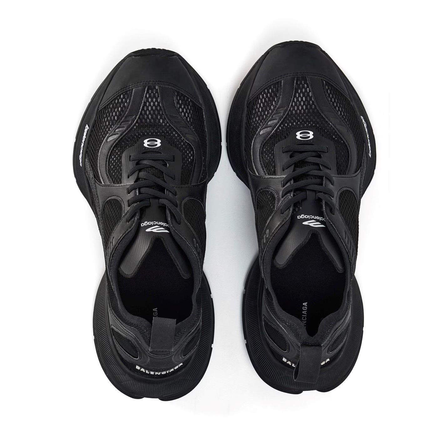 Balenciaga o1g2r1mq0226 Circuit Runners Sneakers In Black Size US 8 / EU 41 - 6 Thumbnail