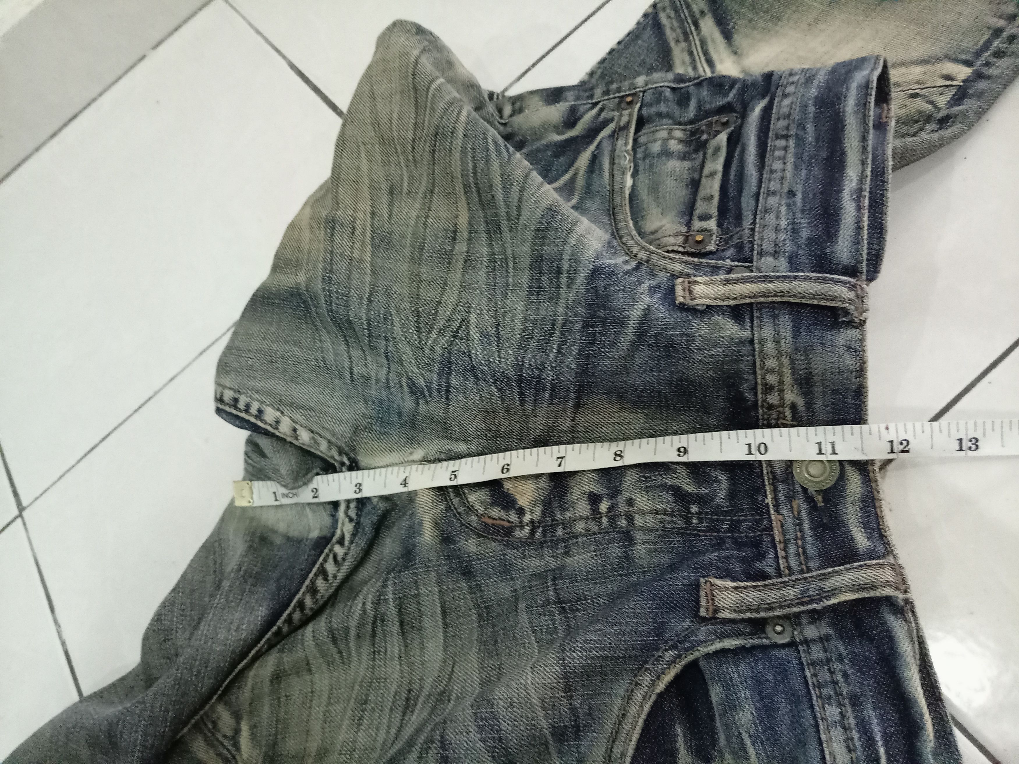 Japanese Brand EDGE RUPERT Distressed denim jeans Size US 30 / EU 46 - 13 Thumbnail