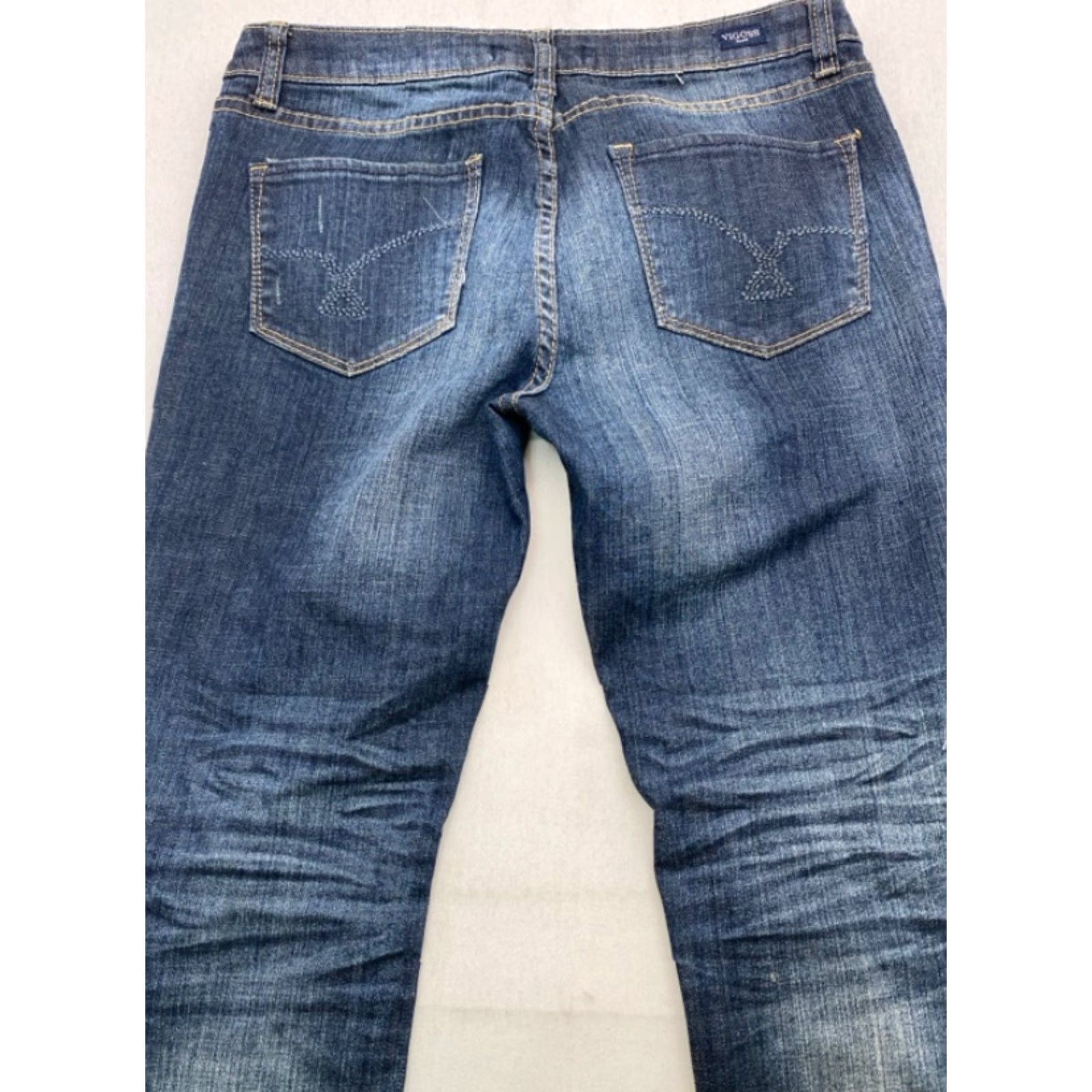 Vintage VIGOSS Womens Blue Denim Jeans Skinny 31x31 Size 7 Distressed Slim 5-Pocket Design Size 28" / US 6 / IT 42 - 7 Thumbnail