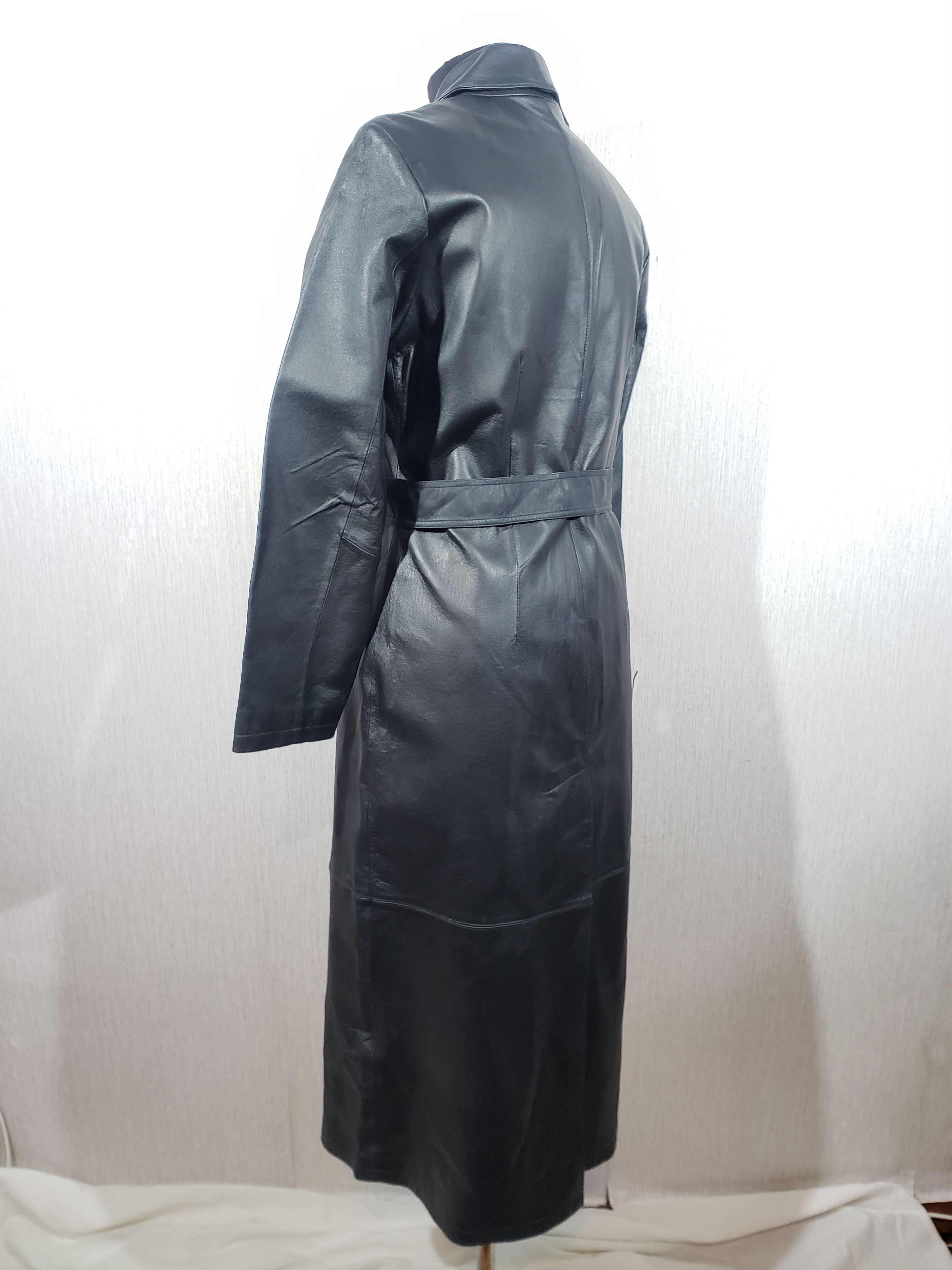 Other Stylish women's long leather jacket. Size L / US 10 / IT 46 - 6 Thumbnail