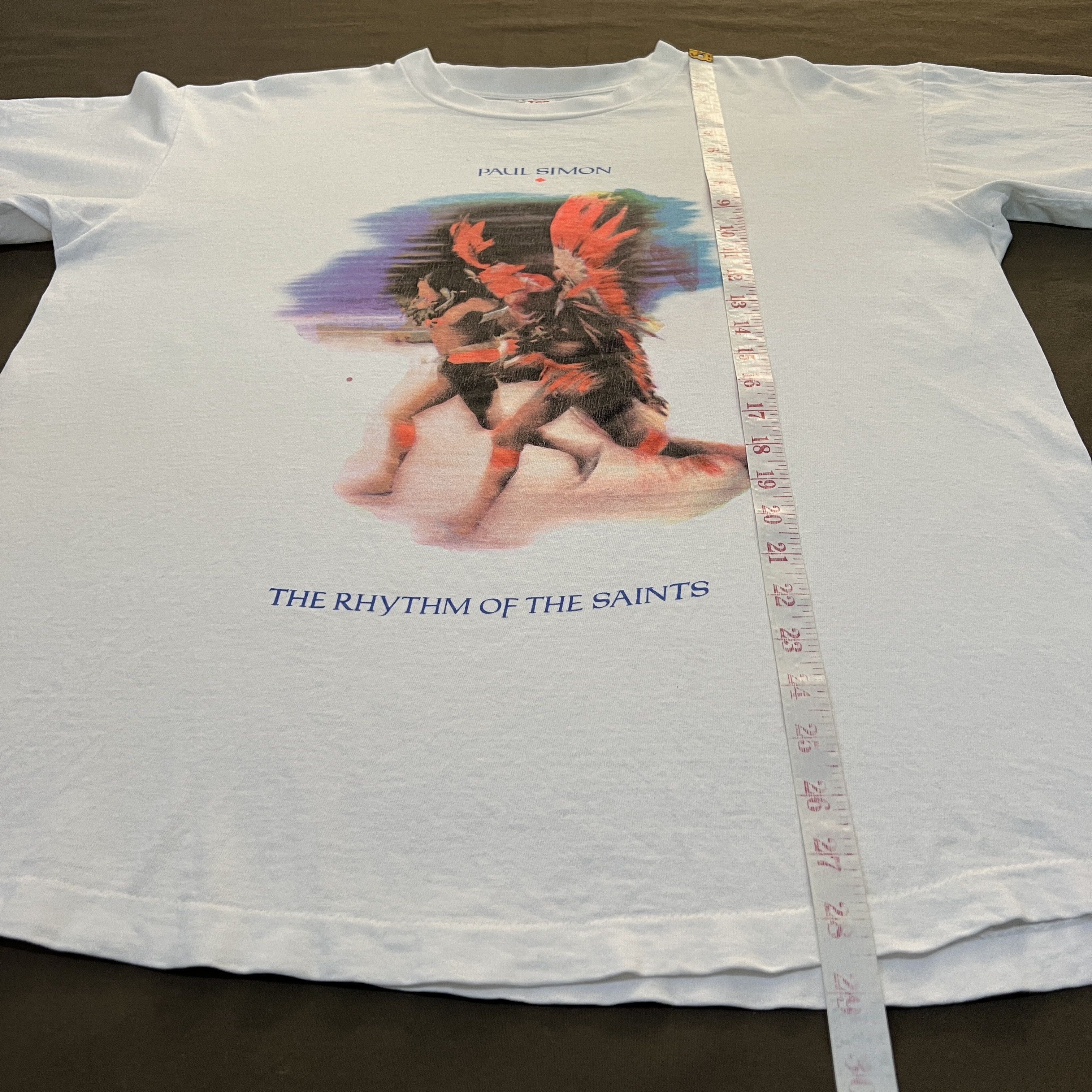 Band Tees Vintage 90s Paul Simon TheRhythmof theSaints Tour XL Folk Size US XL / EU 56 / 4 - 9 Thumbnail
