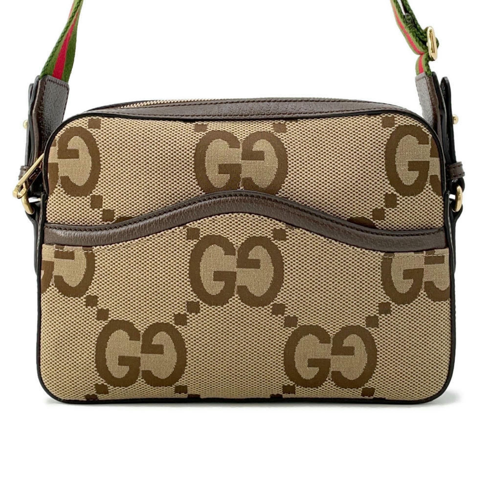 Gucci Shoulder Bag Jumbo GG Canvas 675891 Gucci in Beige, Women's