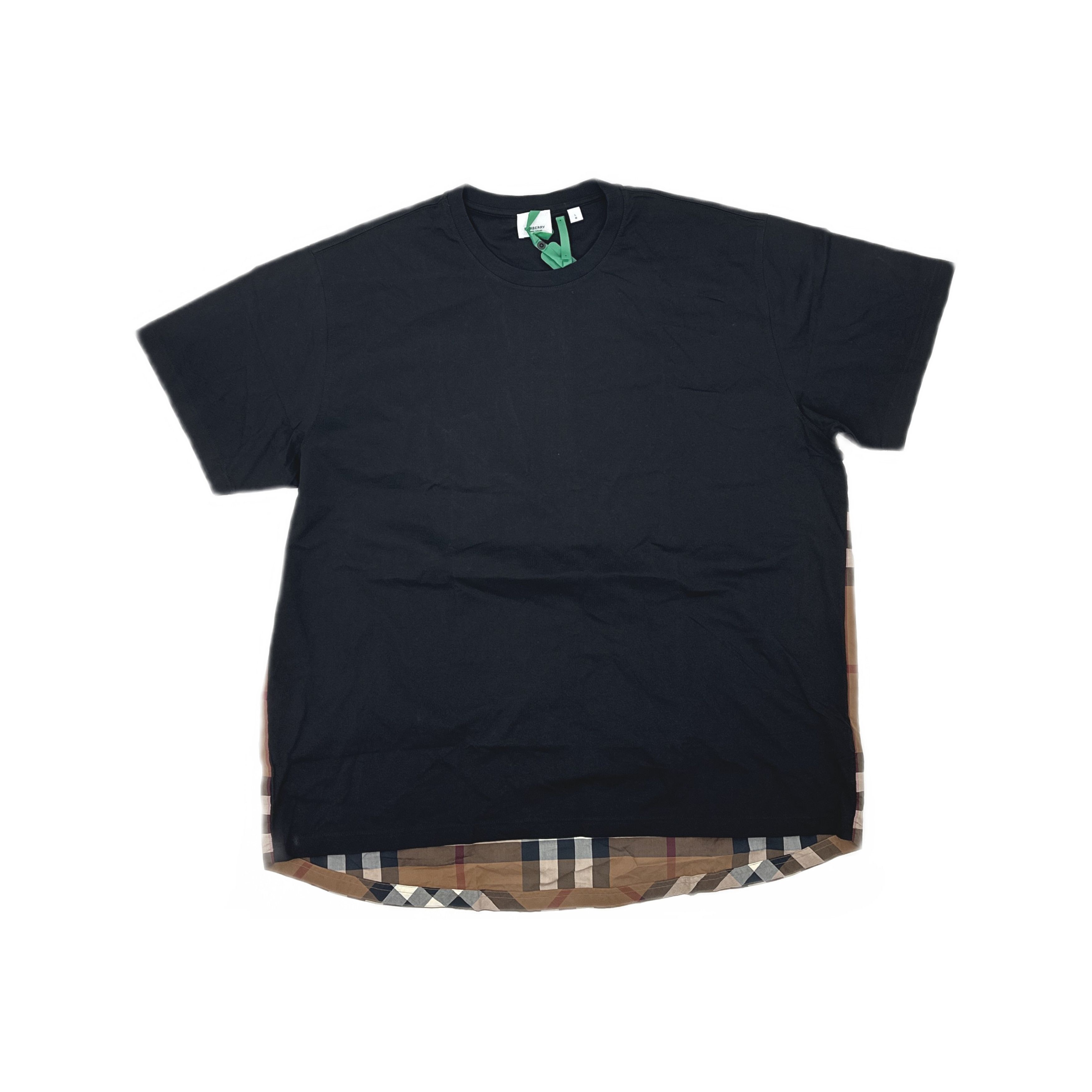 Burberry Burberry Check Back Cotton T-Shirt Size L Size L / US 10 / IT 46 - 1 Thumbnail