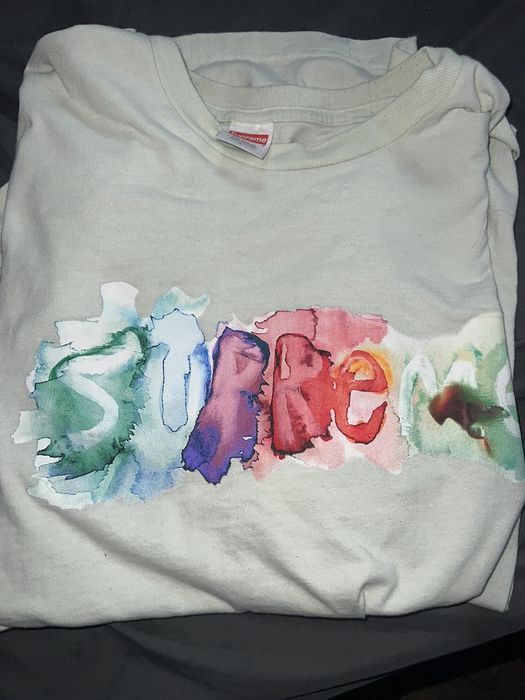 Supreme SS23 Supreme Watercolor tee Pale green | Grailed