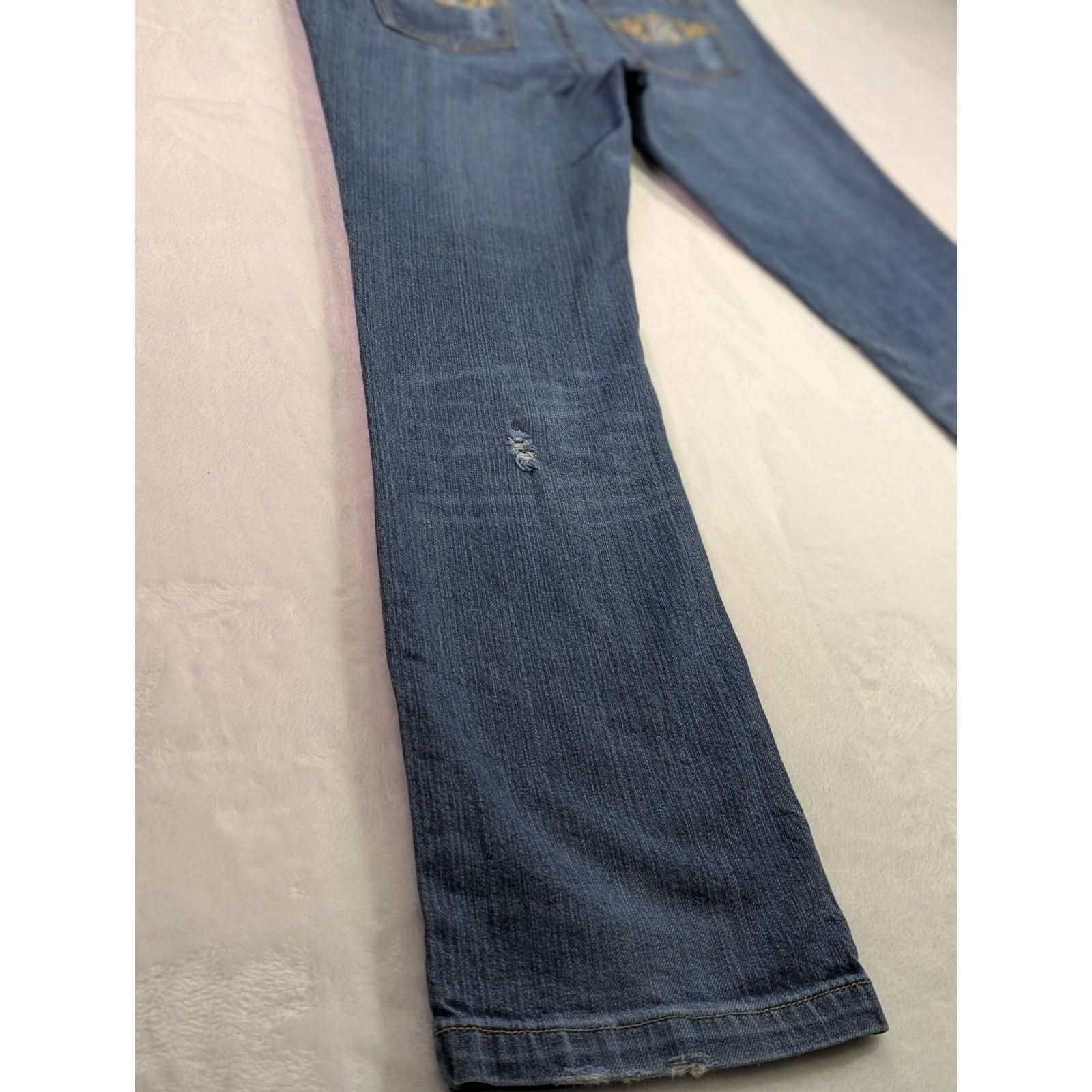 Other Vtg Candie's Y2K Embroidered Distressed Straight Jeans Sz 9 Size 33" - 16 Thumbnail