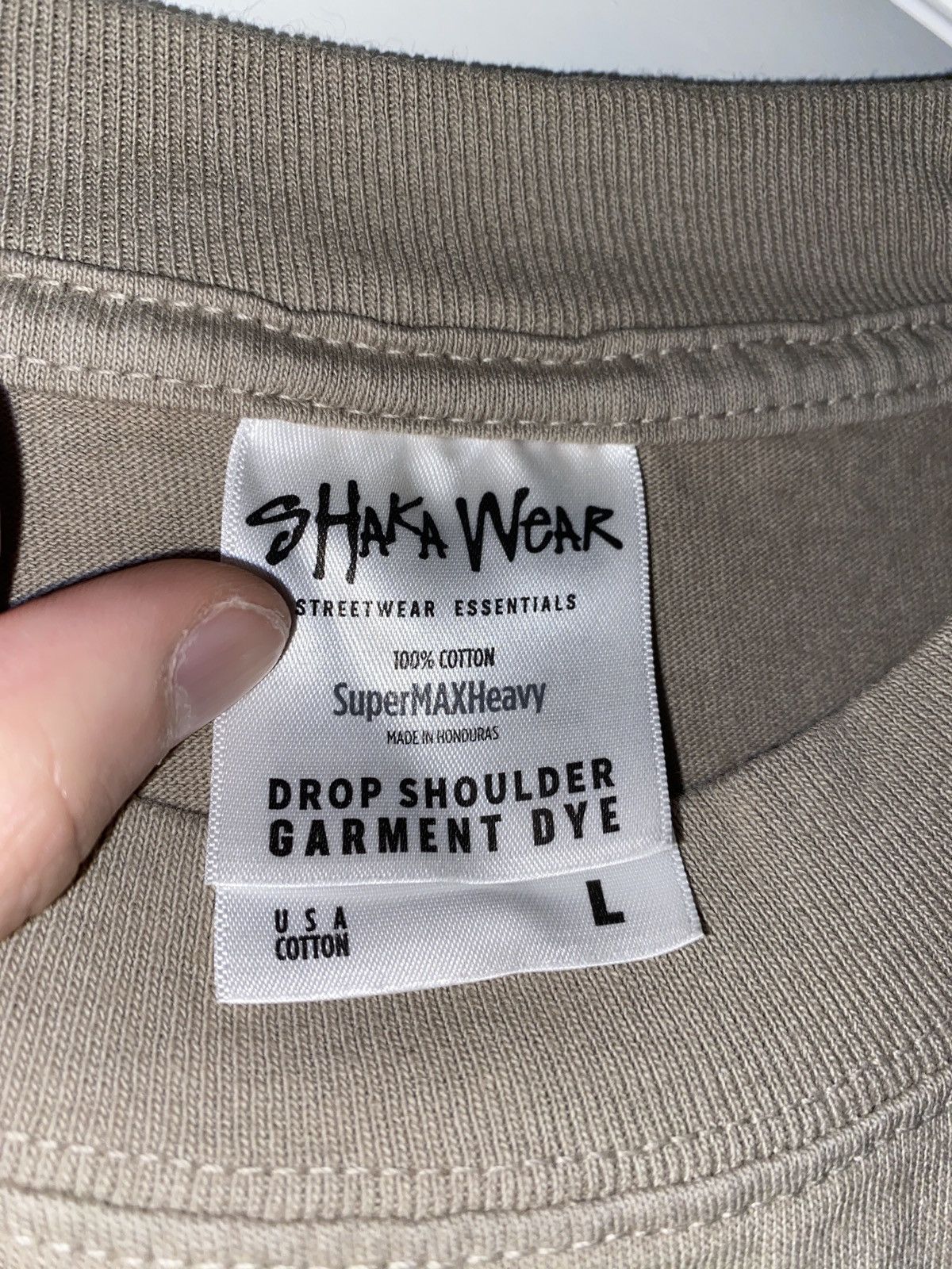 Other SHAKA WEAR GARMENT DYE DROP SHOULDER OATMEAL Size US L / EU 52-54 / 3 - 3 Thumbnail