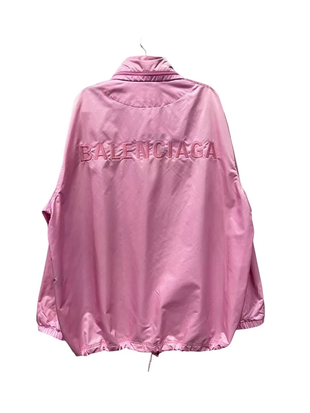 Balenciaga Balenciaga Pink Embroidered Logo Coach Jacket Size 34 Size XS / US 0-2 / IT 36-38 - 1 Thumbnail