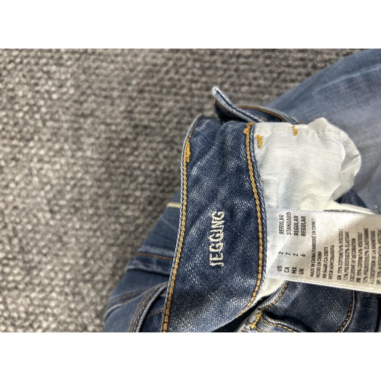 American Eagle Outfitters American Eagle Outfitters Jeans Womens 2 Blue Jegging Super Stretch Skinny Denim Jeans Size 26" / US 2 / IT 38 - 5 Thumbnail