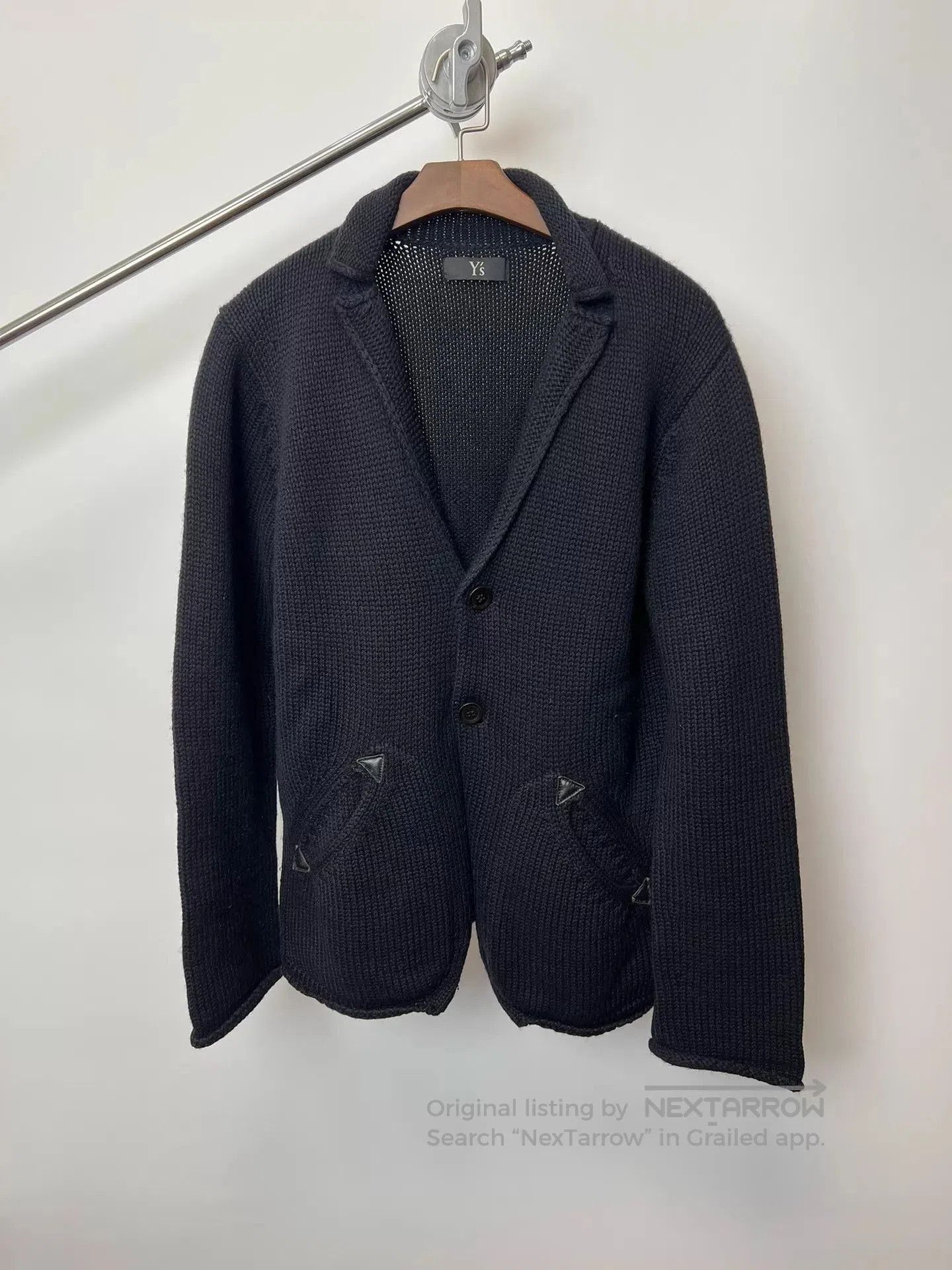 Yohji Yamamoto Black Knit Button. Size US M / EU 48-50 / 2 - 1 Thumbnail