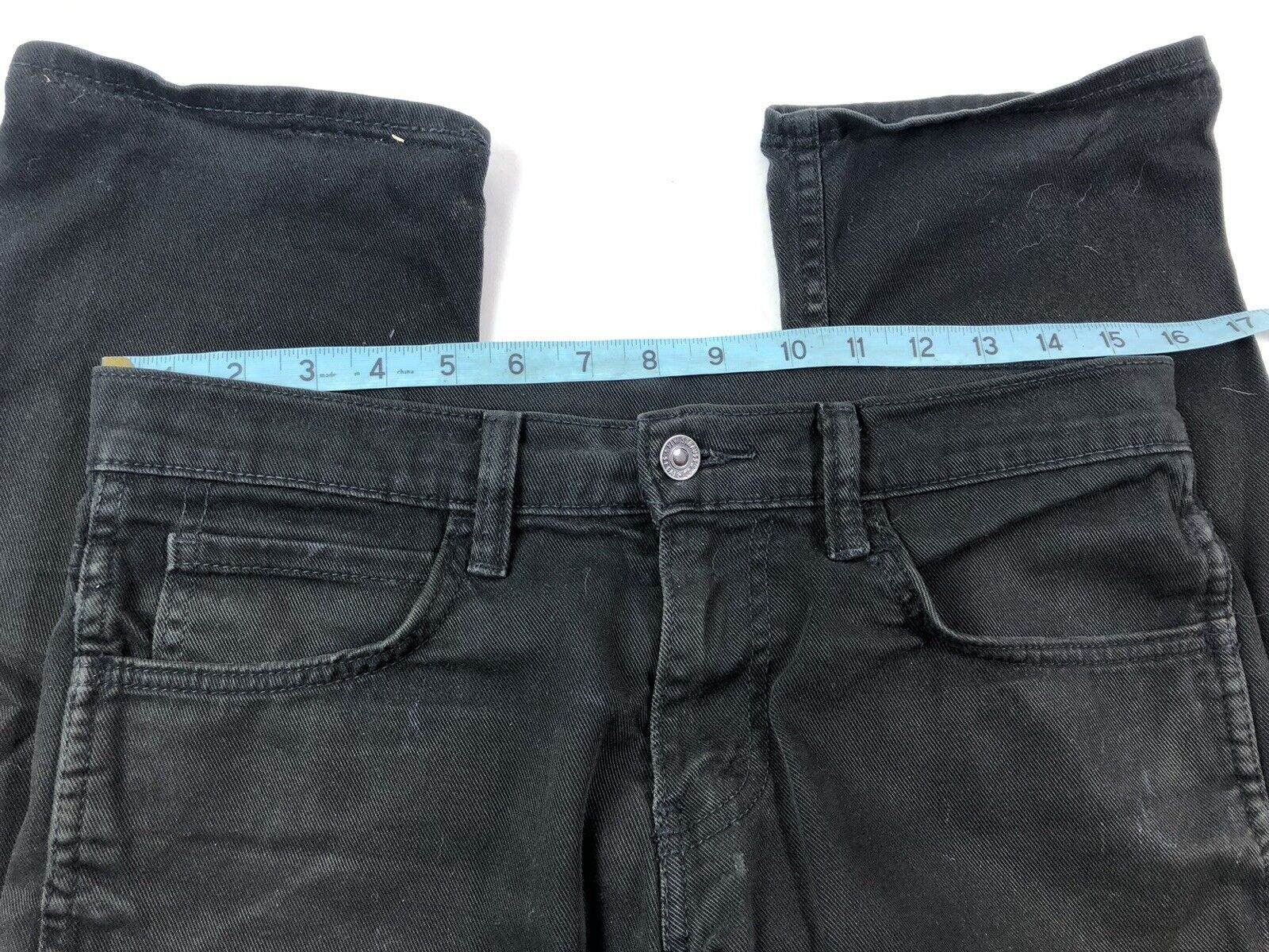 Levi's × Vintage Levis 513 Black Tab Slim Straight Stretch Jeans 31.5 x 28.5 Size US 31 - 7 Thumbnail