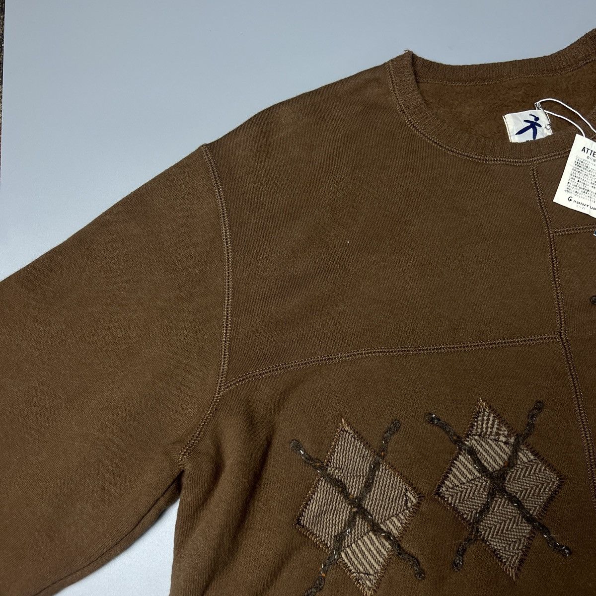 Japanese Brand Vintage Hai Sporting Gear Deadstock Brown Patches Sweatshirt Size US M / EU 48-50 / 2 - 7 Thumbnail