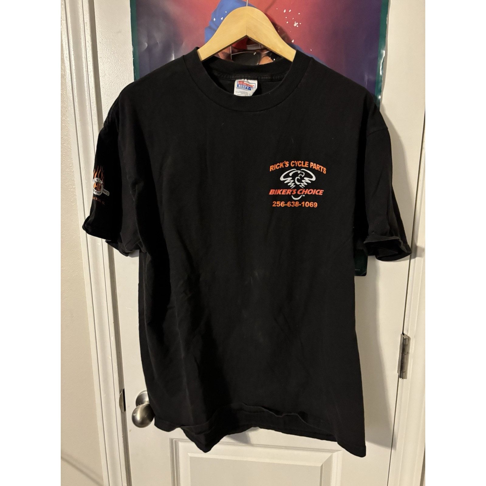 Other ricks cycles black motorcycle Eric Herman Cranks Rare 90s L Size US XL / EU 56 / 4 - 2 Thumbnail