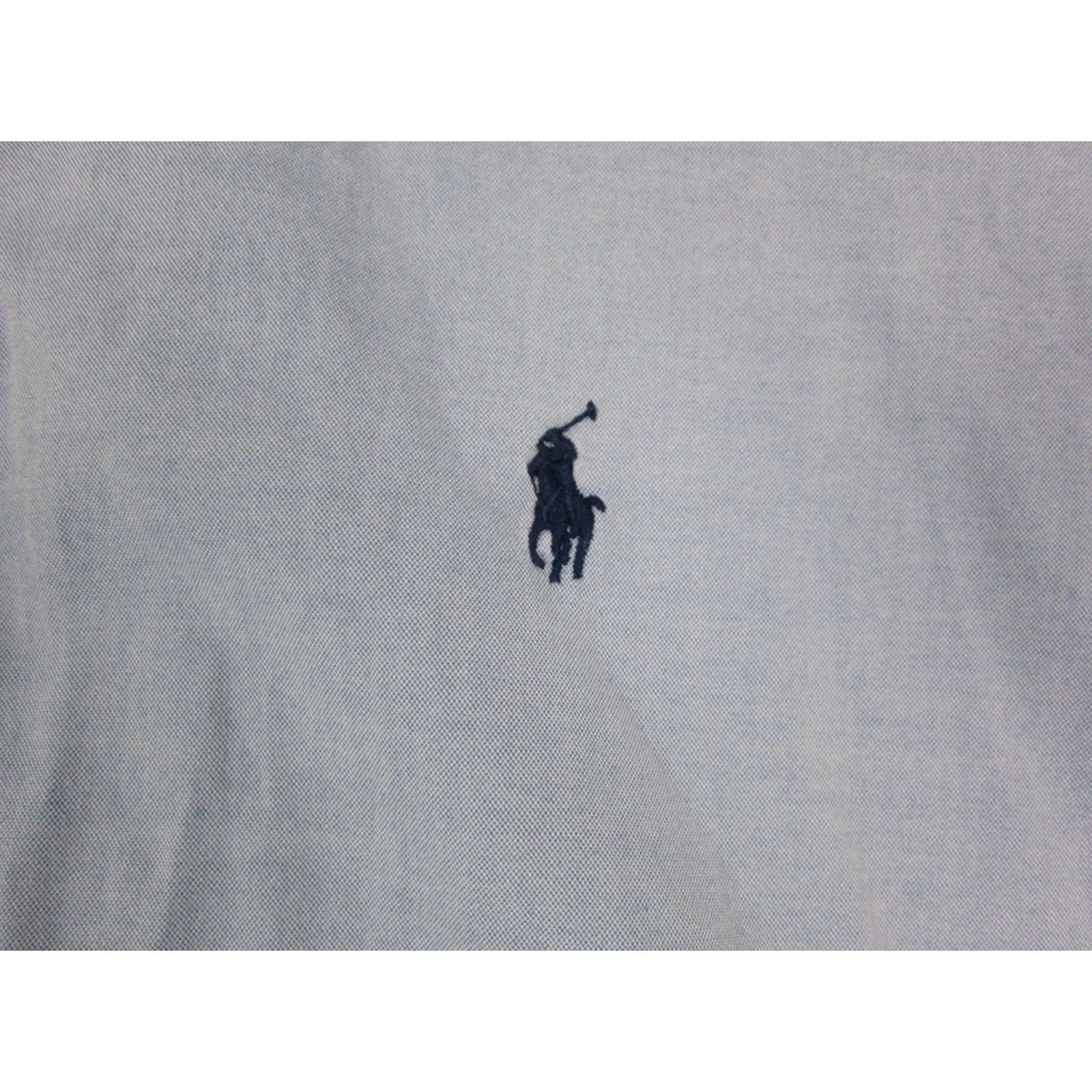 Ralph Lauren VINTAGE Ralph Lauren Shirt Mens XL Blue Pony Button-Down Classic 90s 100% Cotton Long Sleeve Button-Up attire Mens XL Blue Pony Shirt Size US XL / EU 56 / 4 - 3 Thumbnail