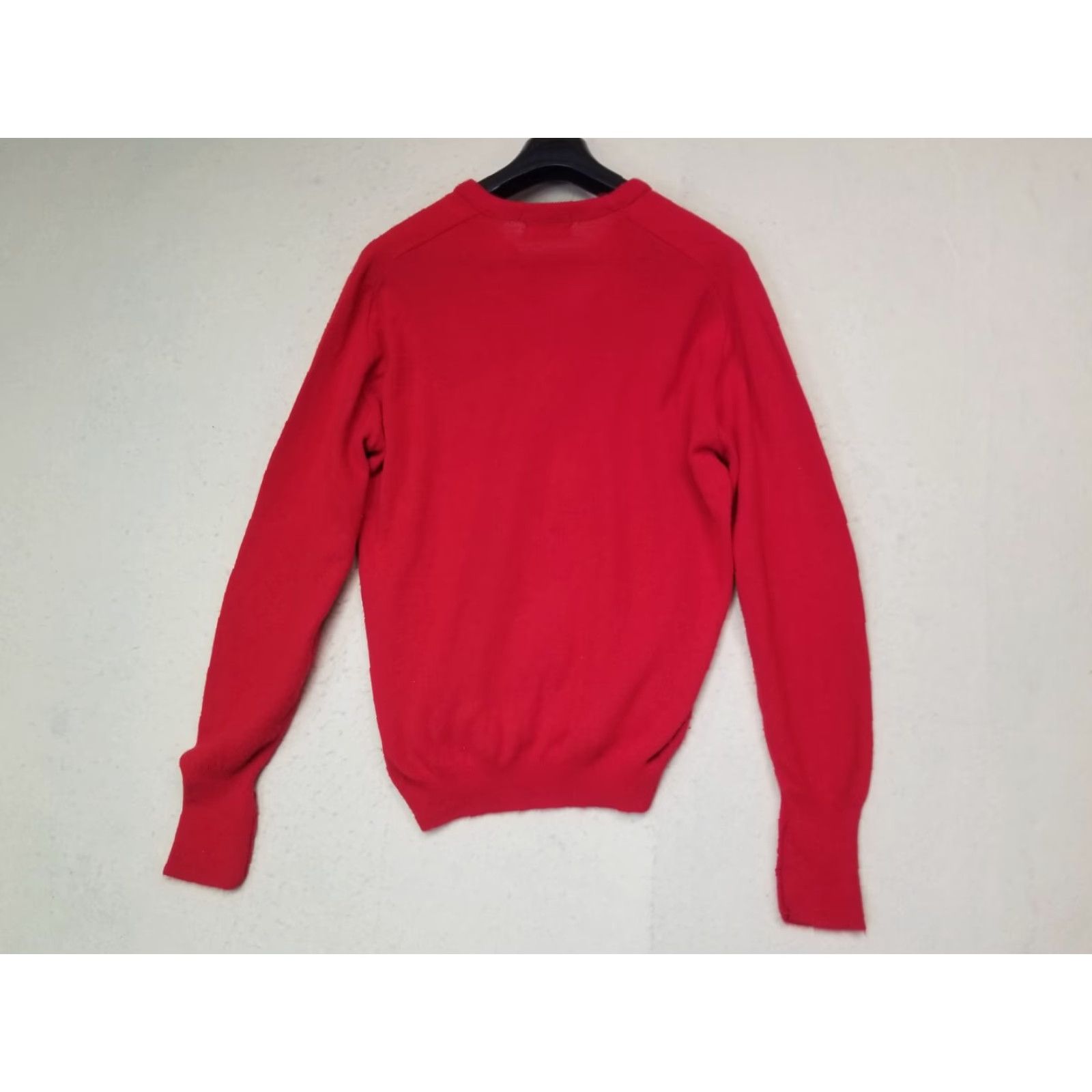 Lacoste VINTAGE Lacoste Sweater Men XL Red V-Neck Pullover Knit Embroidered Logo USA Size US XL / EU 56 / 4 - 2 Thumbnail