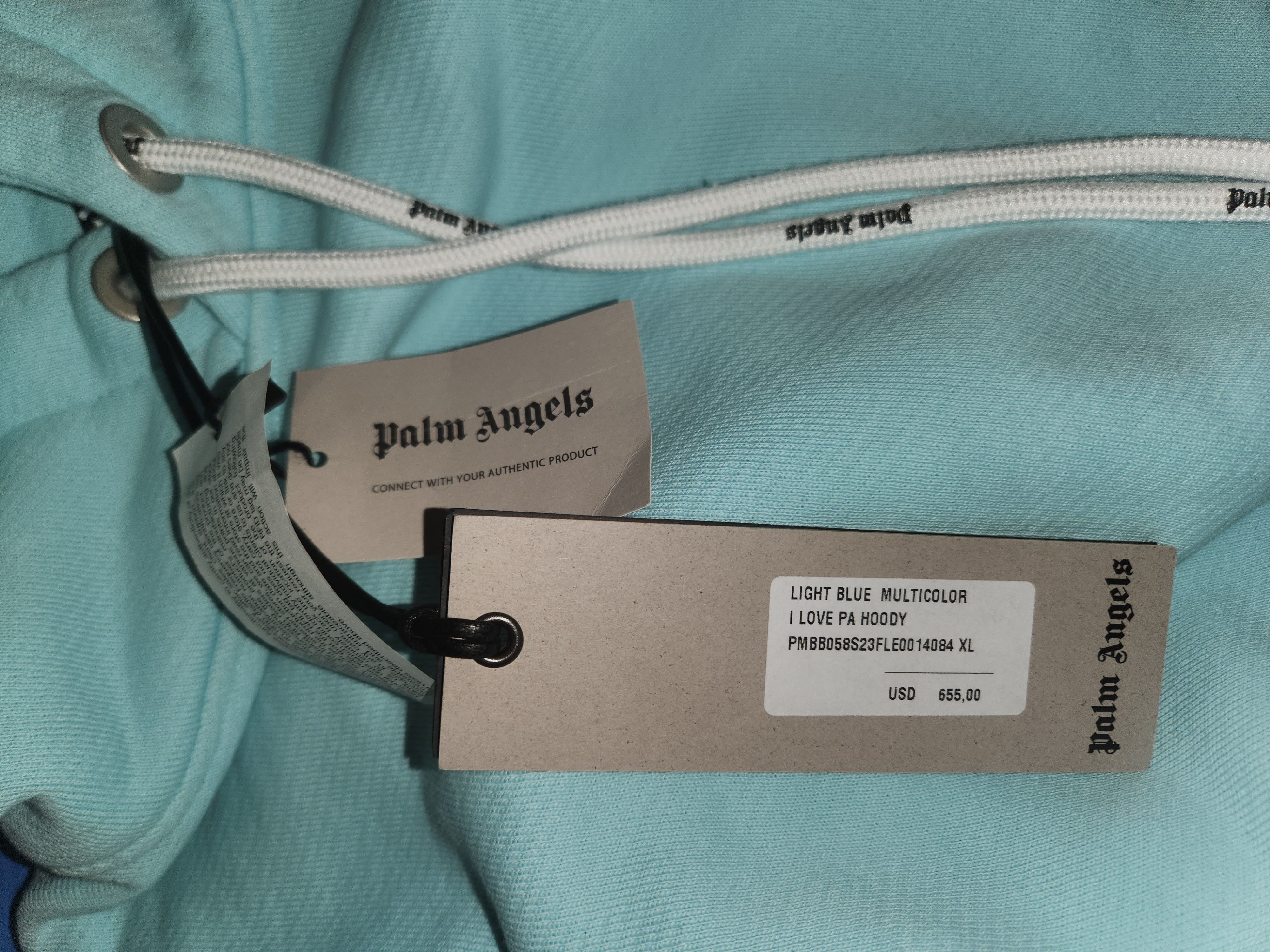 Palm Angels Palm Angels - I Love PA Hoodie sz XL (fits 2xl, XXL) Size US XL / EU 56 / 4 - 5 Thumbnail