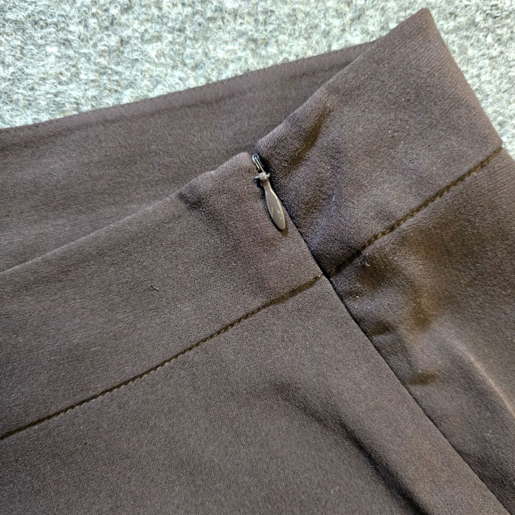 Eileen Fisher Eileen Fisher Pants Womens XL Brown Silk Tapered Lightweight Crepe Career Dress Pants Size 40" / US 18 - 4 Thumbnail