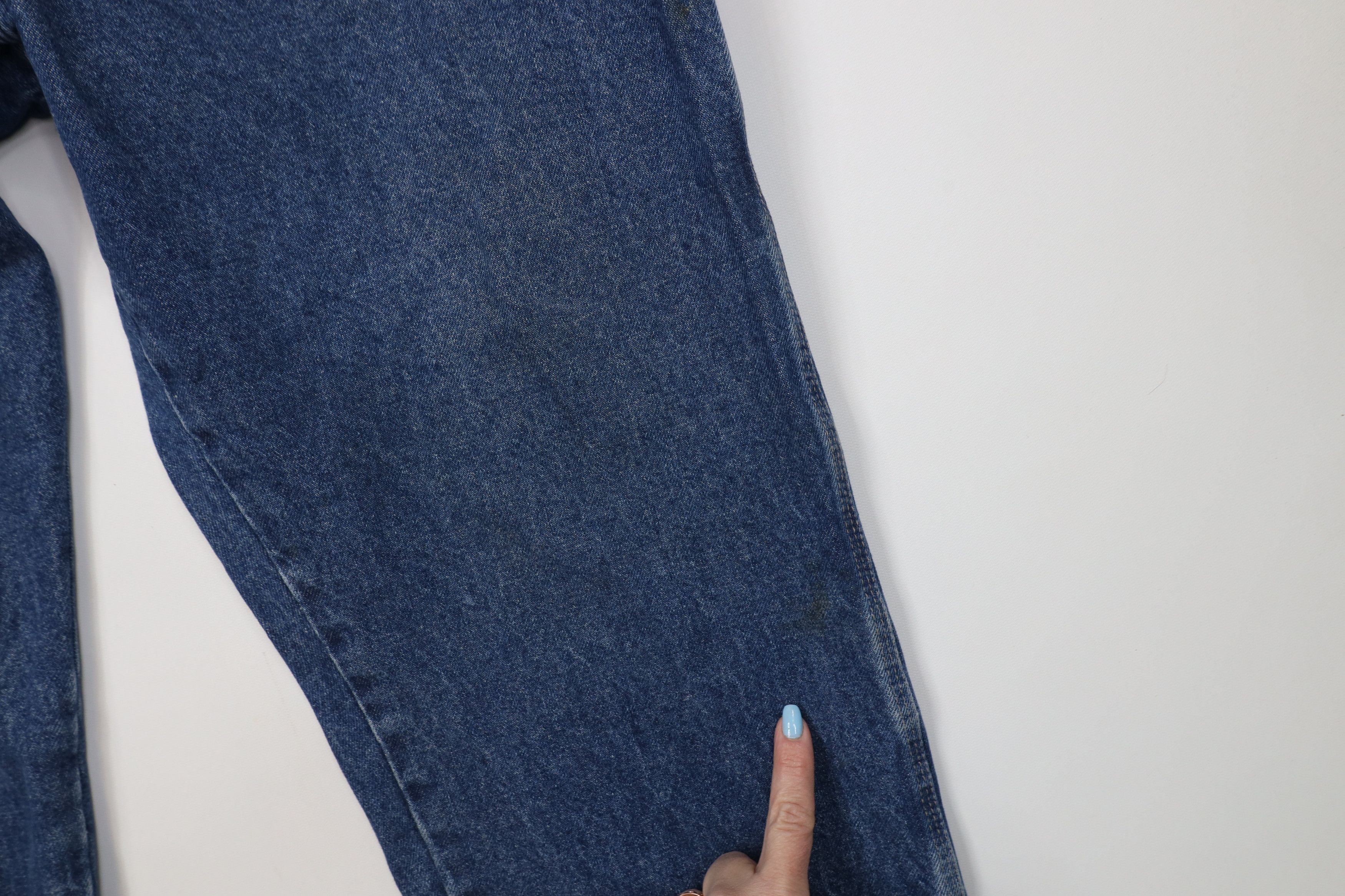 Vintage Bulwark FR Fire Flame Resistant Wide Leg Denim Jeans Blue Size US 38 / EU 54 - 6 Thumbnail