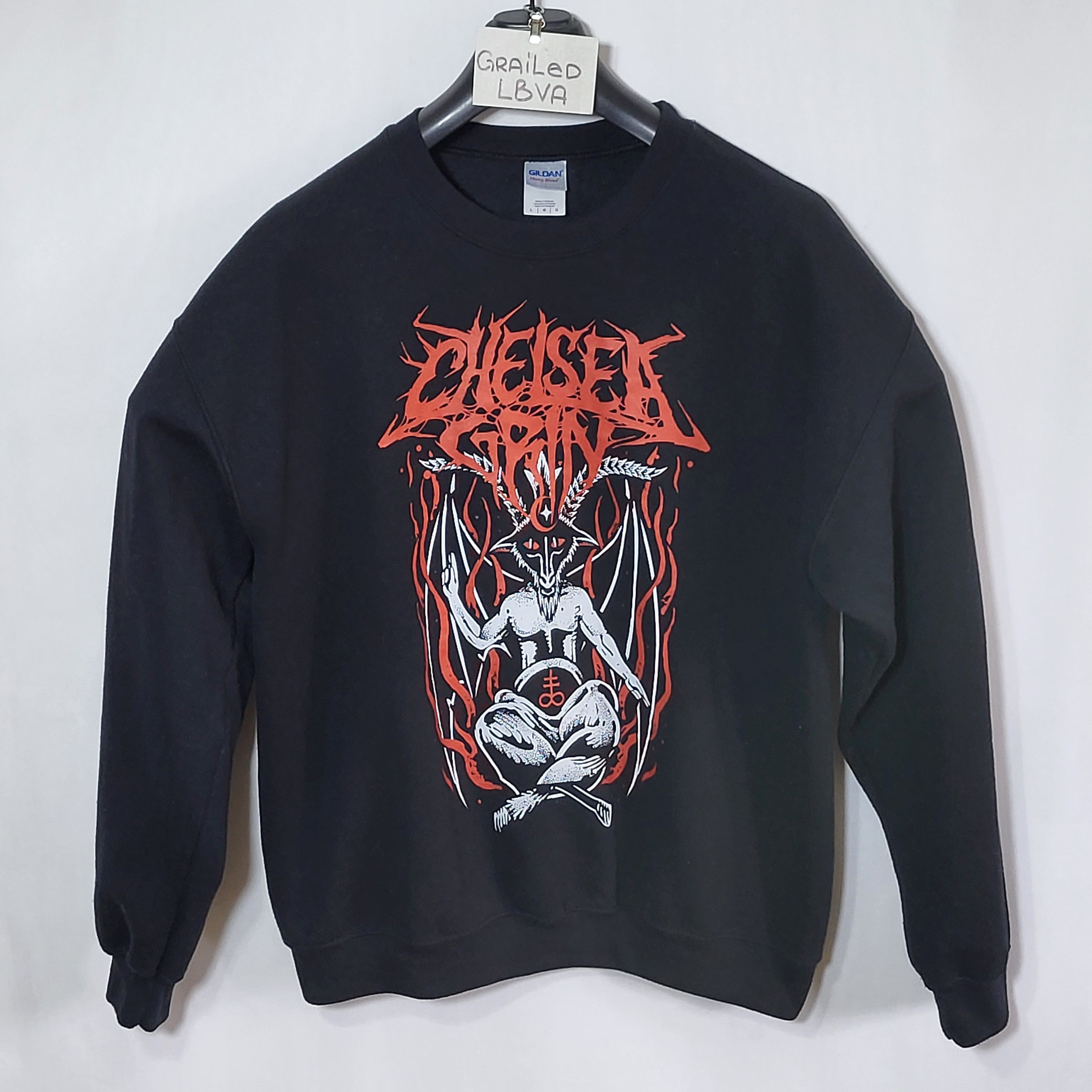 Gildan Sweatshirt magic Baphomet print size L Size US L / EU 52-54 / 3 - 9 Thumbnail