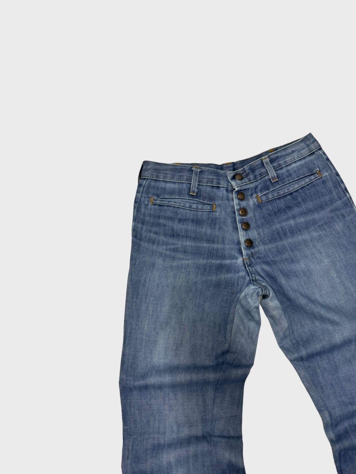Hysteric Glamour × If Six Was Nine × Le Grande Bleu (L.G.B.) Vintage Rick Owens Junya Watanabe Style Ultra Flared Jeans Size US 27 - 4 Thumbnail