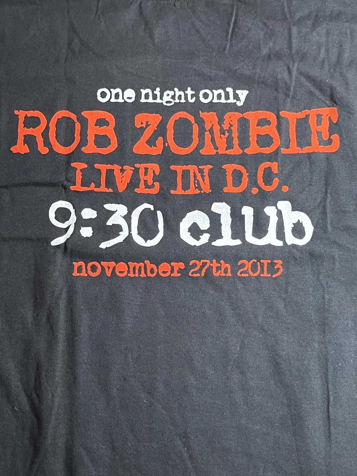 Designer 2013 Rob Zombie T-shirt - One Night Only WashingtonDC XL Size US XL / EU 56 / 4 - 5 Thumbnail