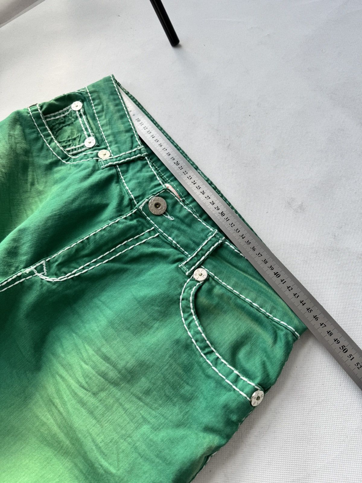 True Religion Vintage Usa True Religion Washed Green Swag Denim Jeans Size US 33 - 21 Thumbnail