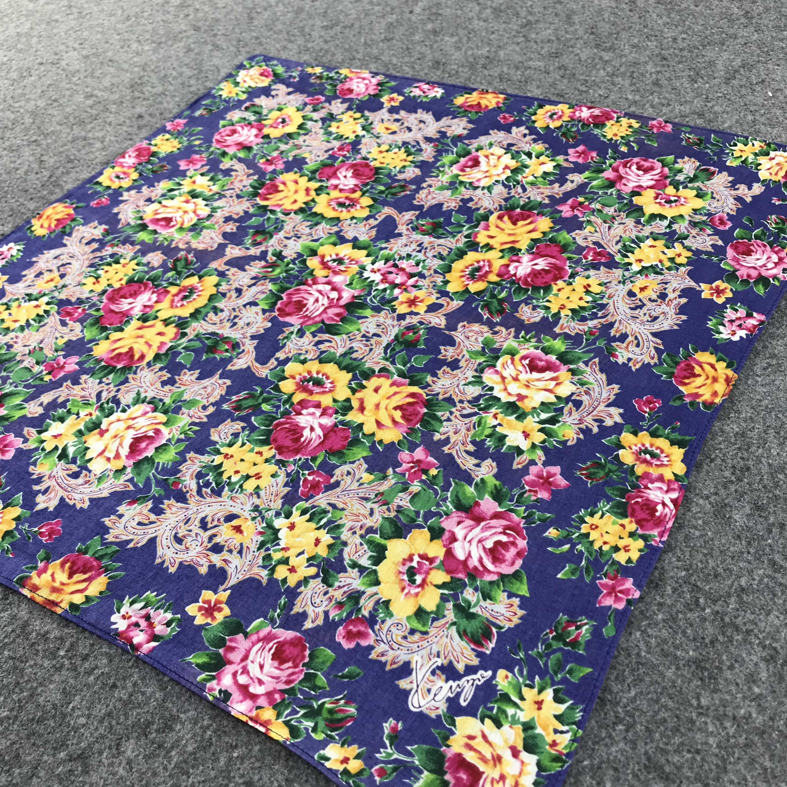 Kenzo Kenzo Floral Handkerchief Neckerchief Bandana H193 Size ONE SIZE - 5 Thumbnail