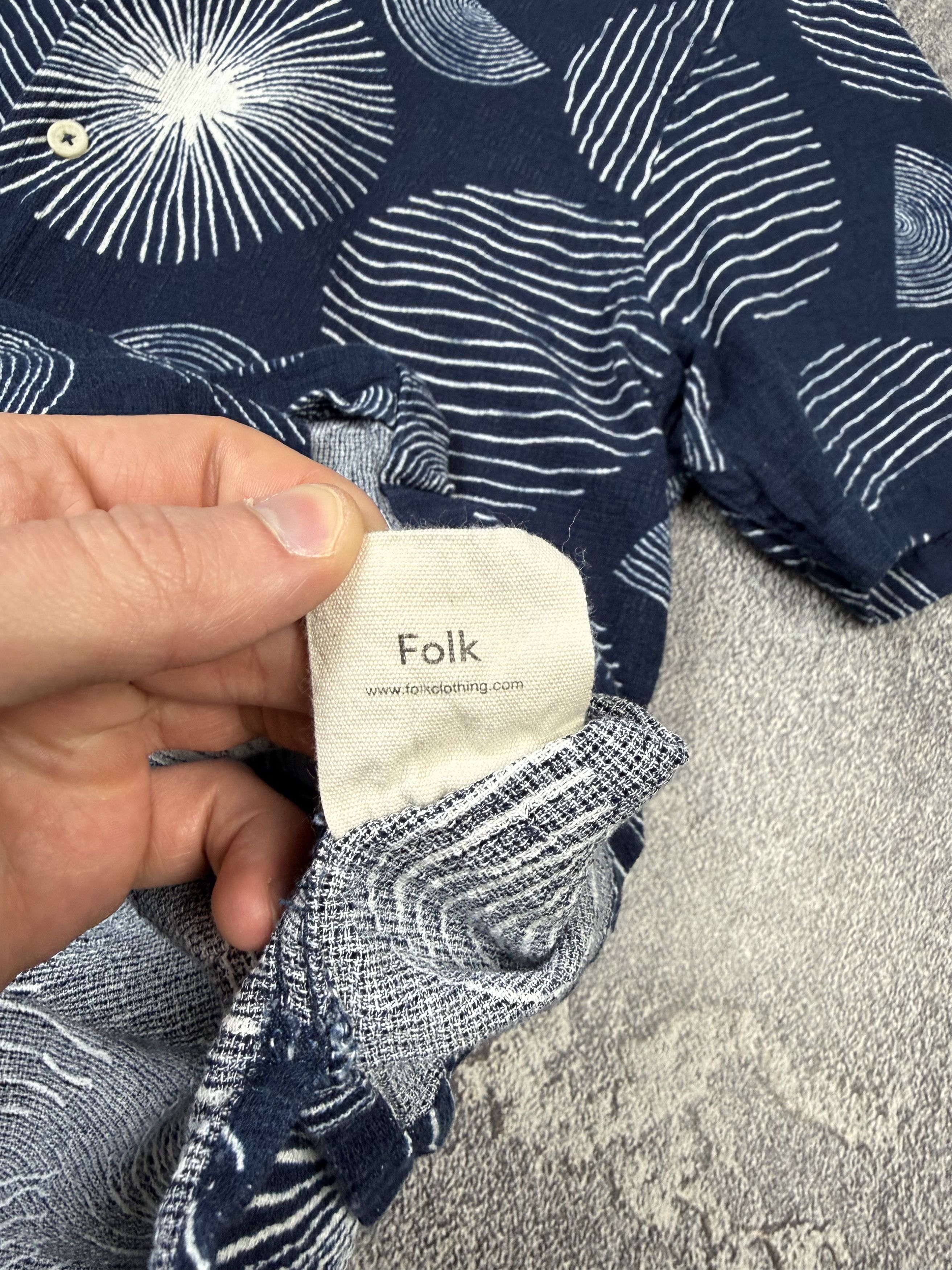 Folk Folk Abstract Navy Shirt Size US M / EU 48-50 / 2 - 6 Thumbnail