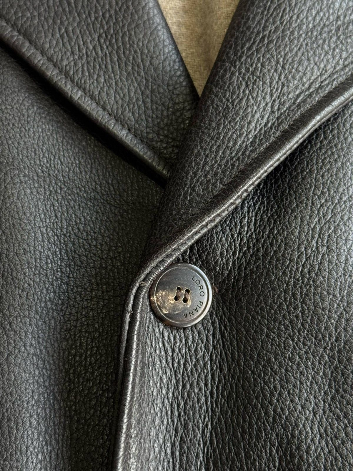 Loro Piana Loro Piana Leather Cashmere Coat Size US XXL / EU 58 / 5 - 3 Thumbnail