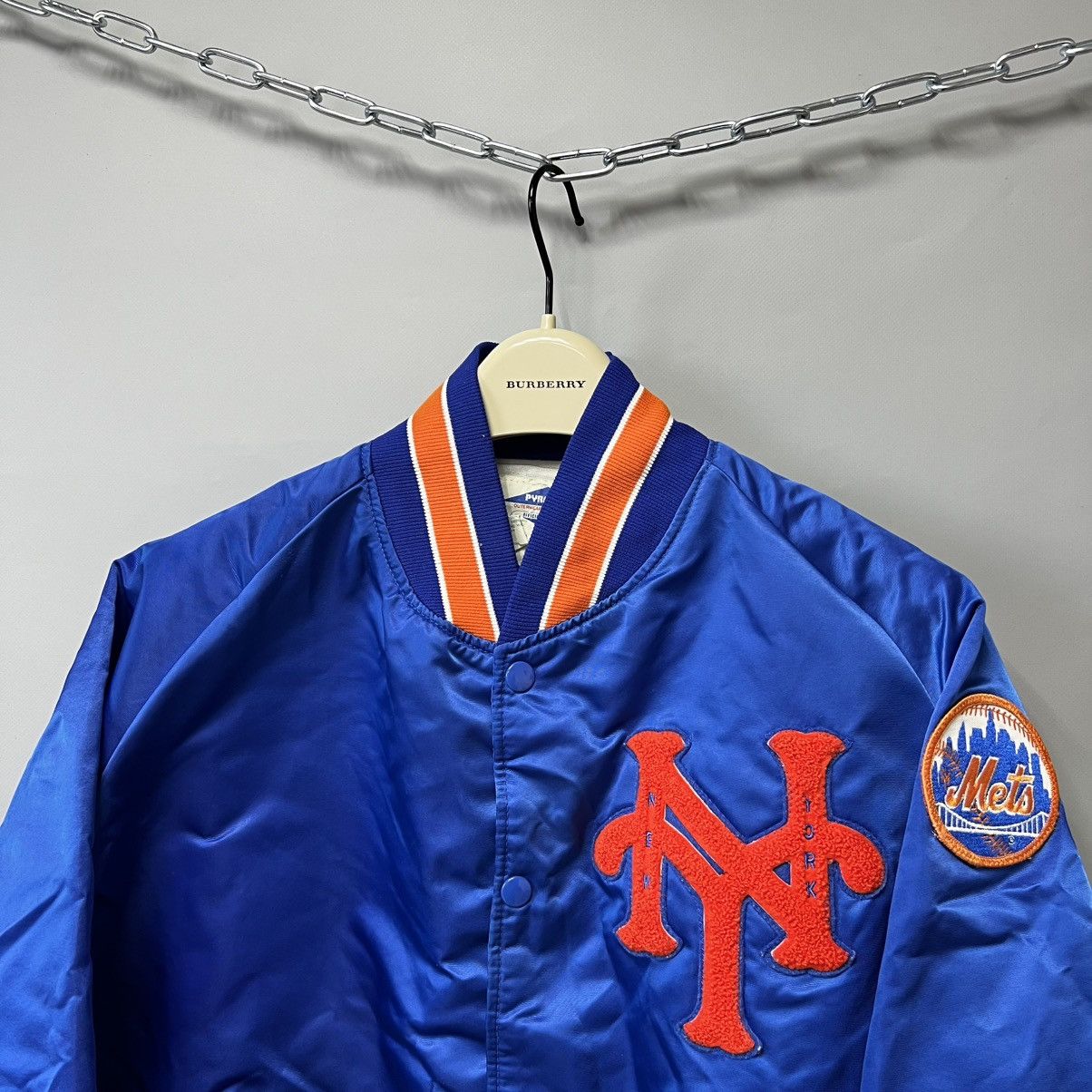 MLB × Starter × Vintage 90s NY METS Baseball Club Jacket Bomber y2k made in USA 🇺🇸 Size US M / EU 48-50 / 2 - 4 Thumbnail
