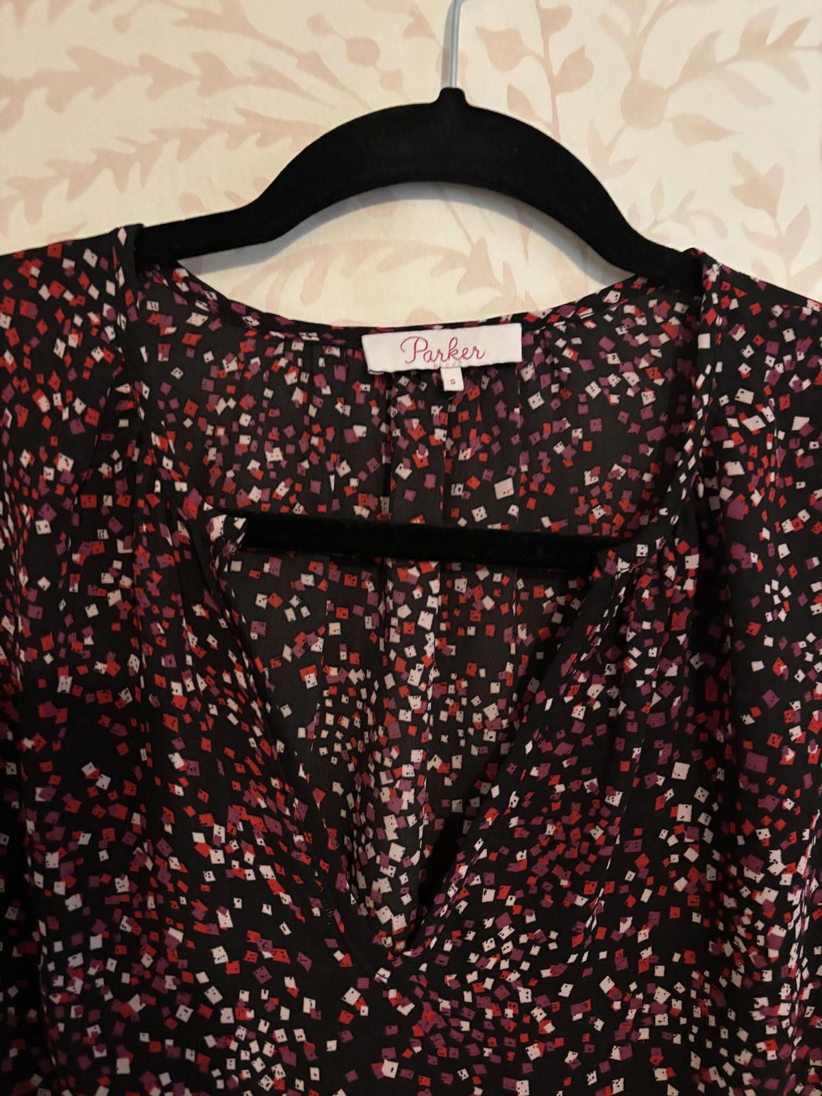 Packer Shoes Parker Women's Long Sleeve Printed Blouse S Size S / US 4 / IT 40 - 2 Thumbnail