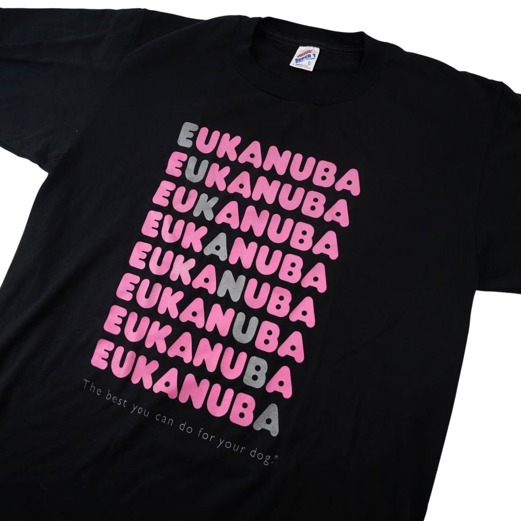 Vintage VINTAGE Eukanuba Dog Food Graphic Advertisement T Shirt Shirt XL Men Black 9/10 21"x30" Jerzee Super T Size US XL / EU 56 / 4 - 2 Thumbnail