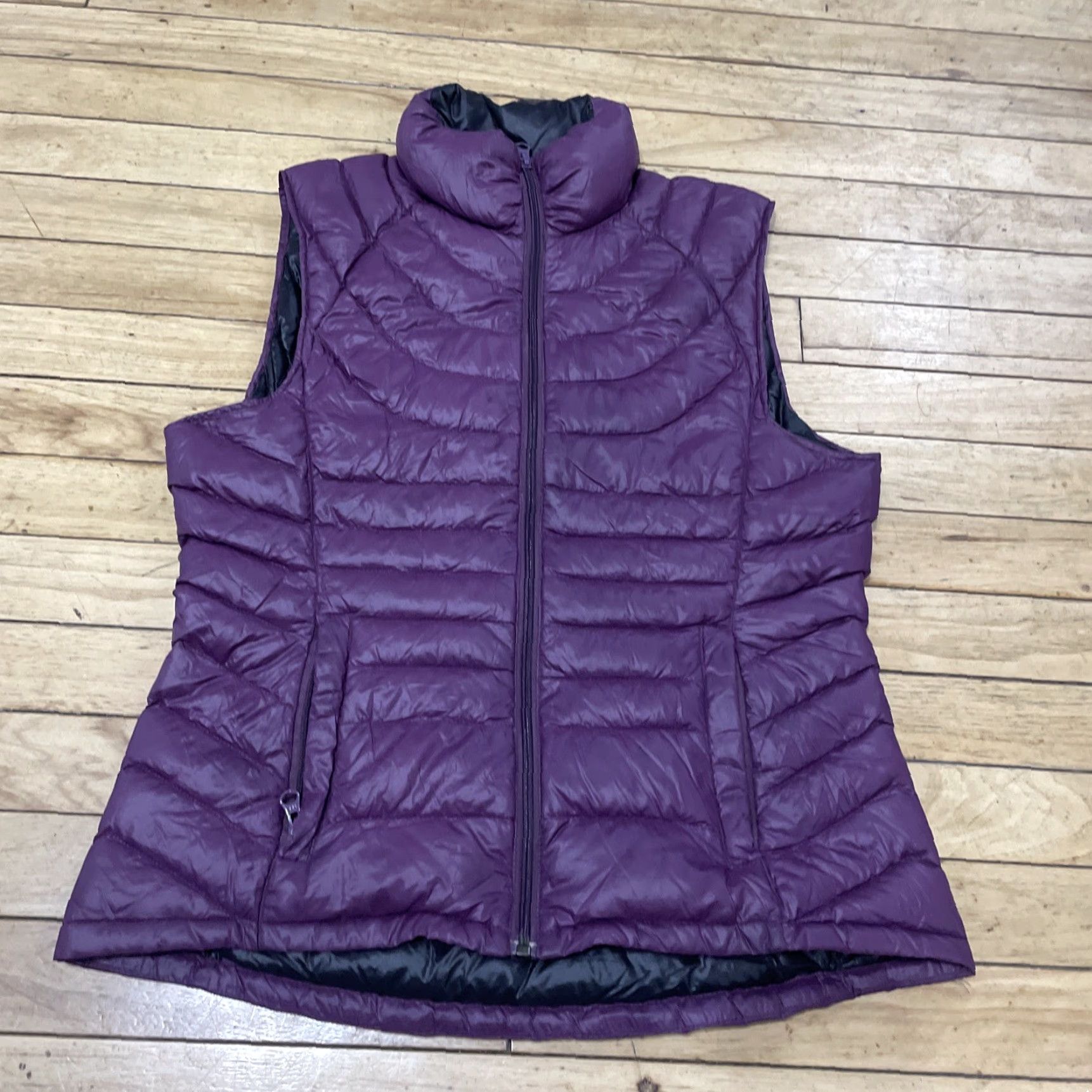 Vintage VINTAGE Bernardo Vest Goose Down Ultra Light Puffer Women S Purple Baffled Zip McBling Size S / US 4 / IT 40 - 3 Thumbnail