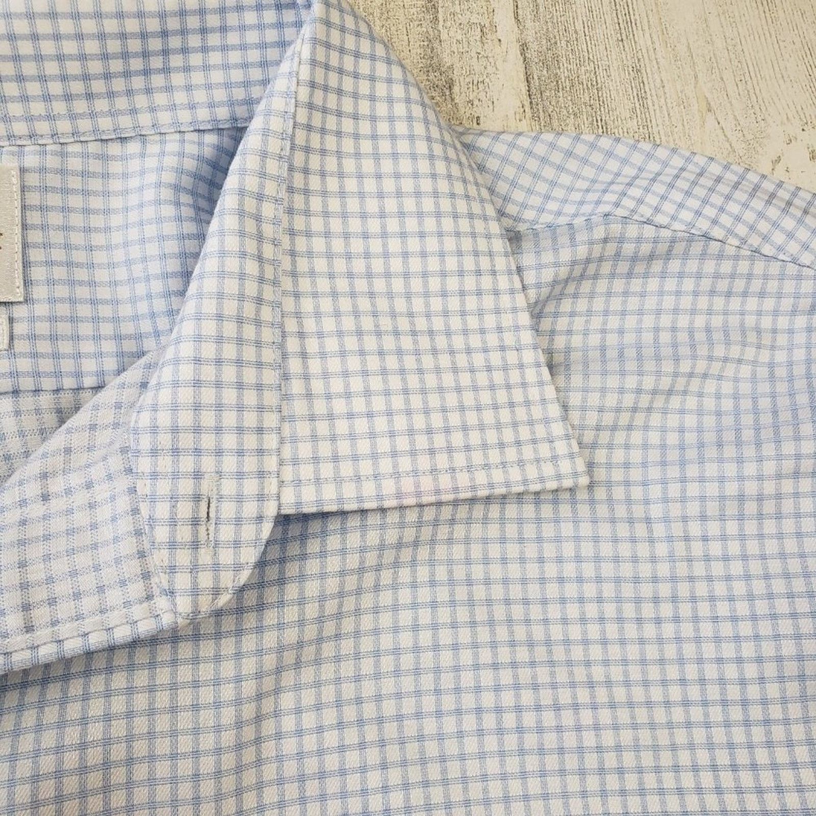 Other EAGLE Blue Windowpane Plaid Button Down Shirt 17.5 34/35 Size US XL / EU 56 / 4 - 13 Thumbnail