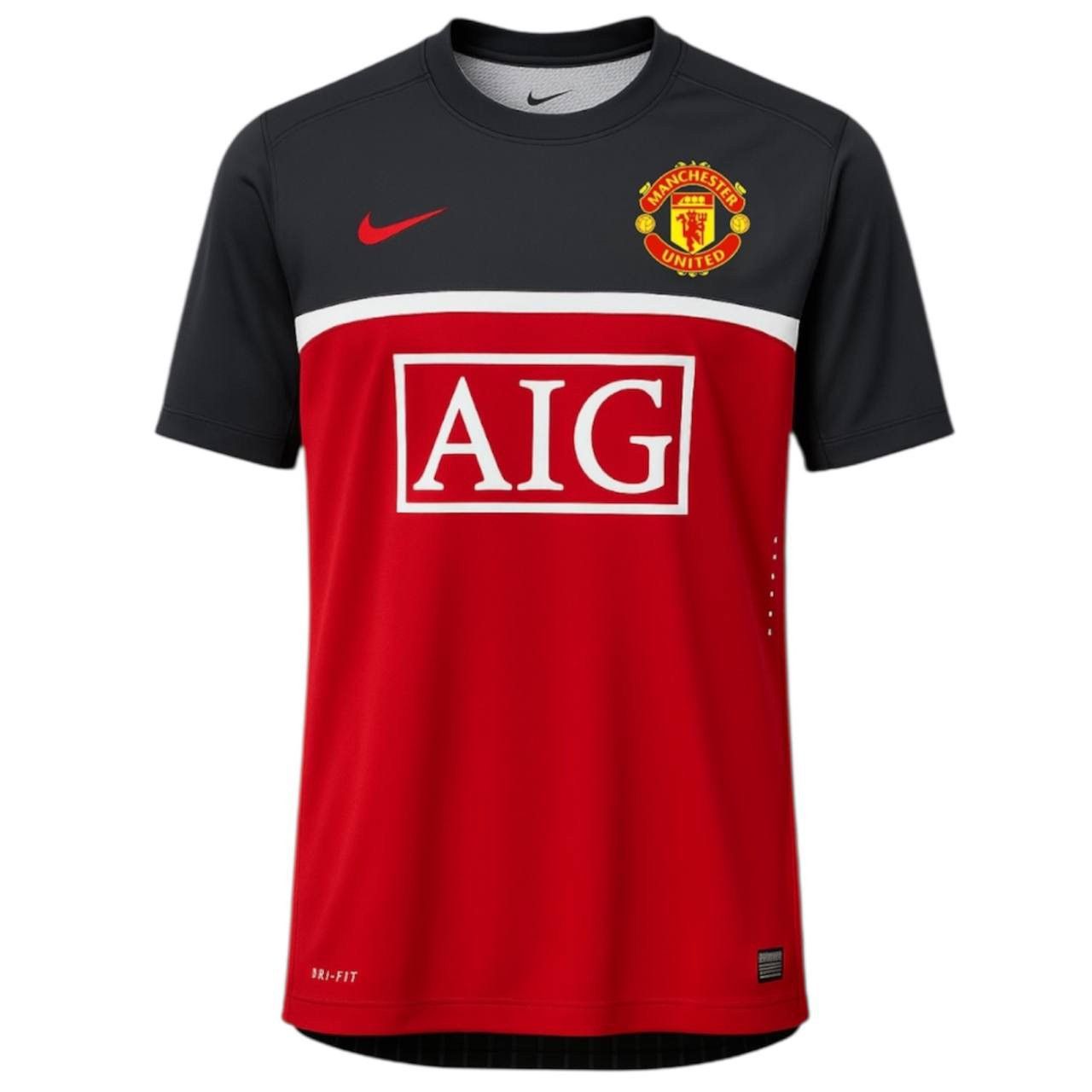 Nike 2010/11 MANCHESTER UNITED TRAINING SOCCER JERSEY SHIRT XXL Size US XXL / EU 58 / 5 - 1 Thumbnail