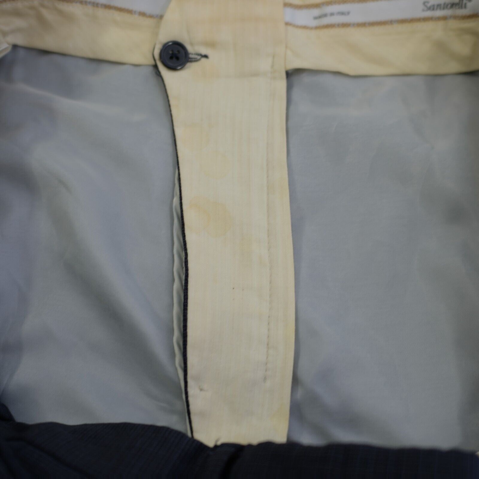 Santorelli Santorelli New Romeo Blue Wool Basketweave 40/29 Dress Pants Size 40R - 5 Thumbnail