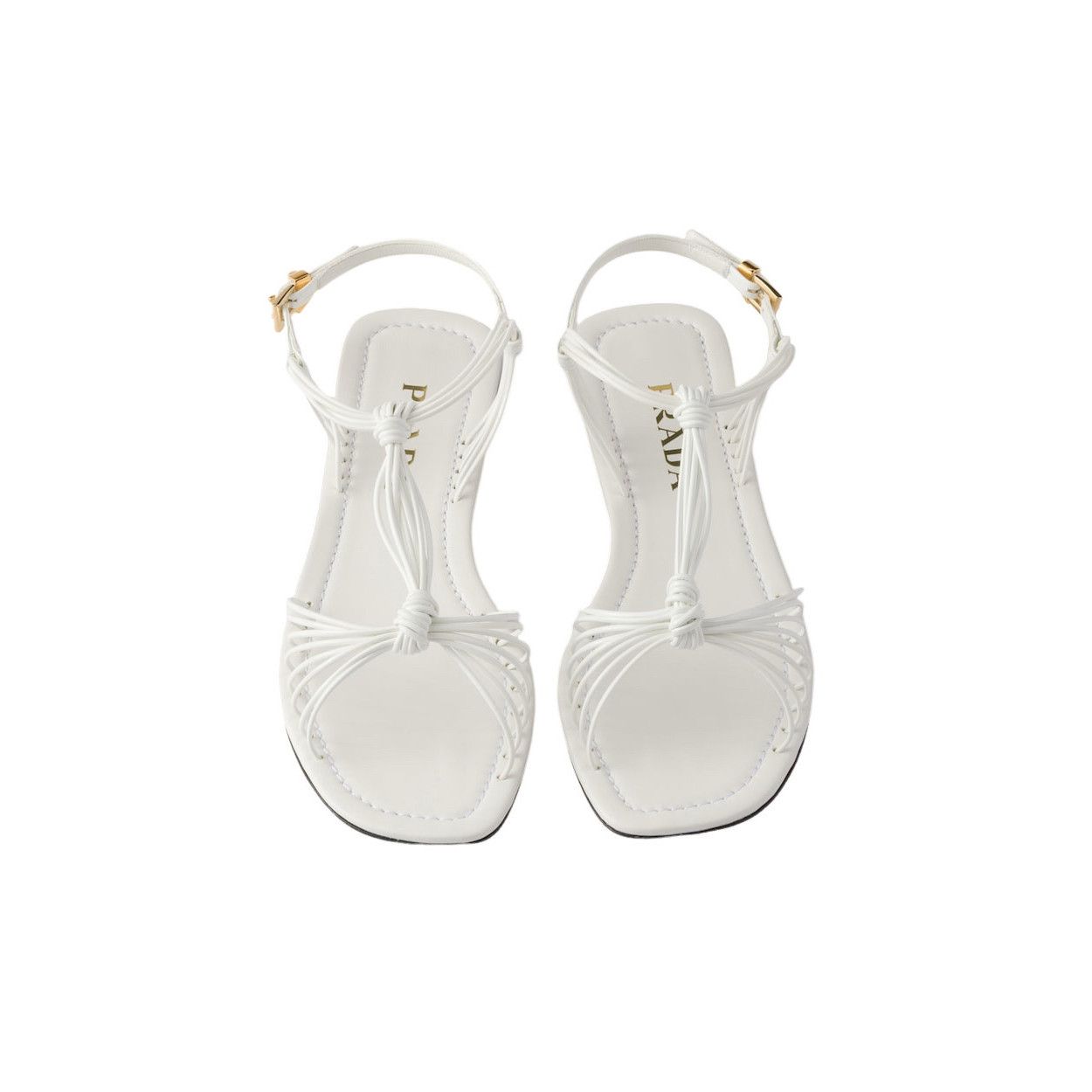 Prada PRADA $1170 White Patent Leather Sandals New & Authentic (Wo Size US 7.5 / IT 37.5 - 3 Thumbnail