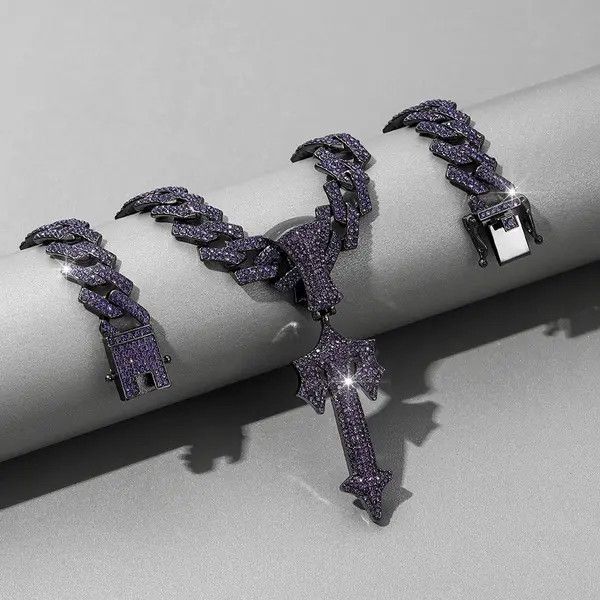 Jewelry Kihara x Asou Sword Pendant Necklace Miami Link Chain Size ONE SIZE - 4 Thumbnail