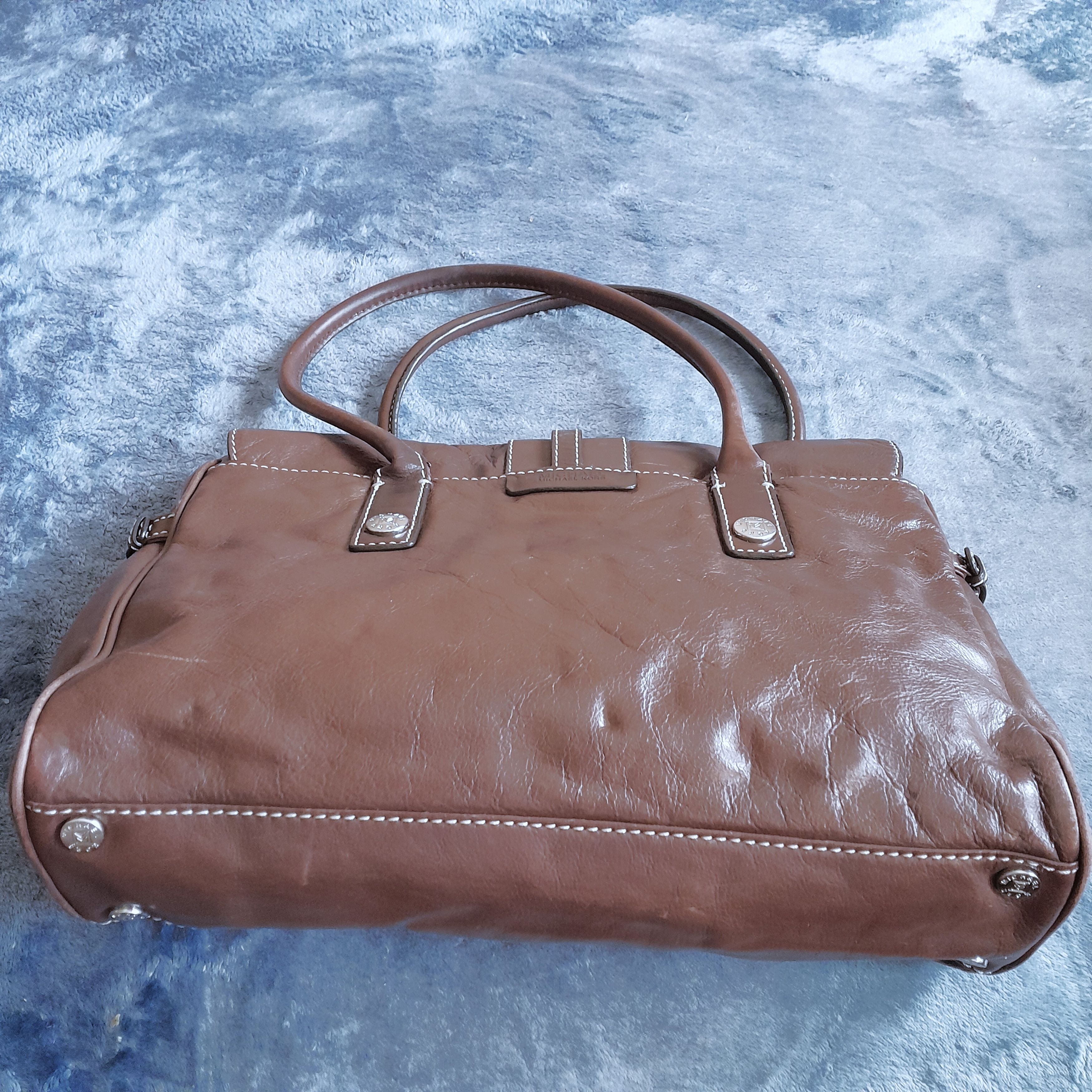 Michael Kors Michael Kors Women’s Brown Crossbody Leather Bag Size ONE SIZE - 9 Thumbnail