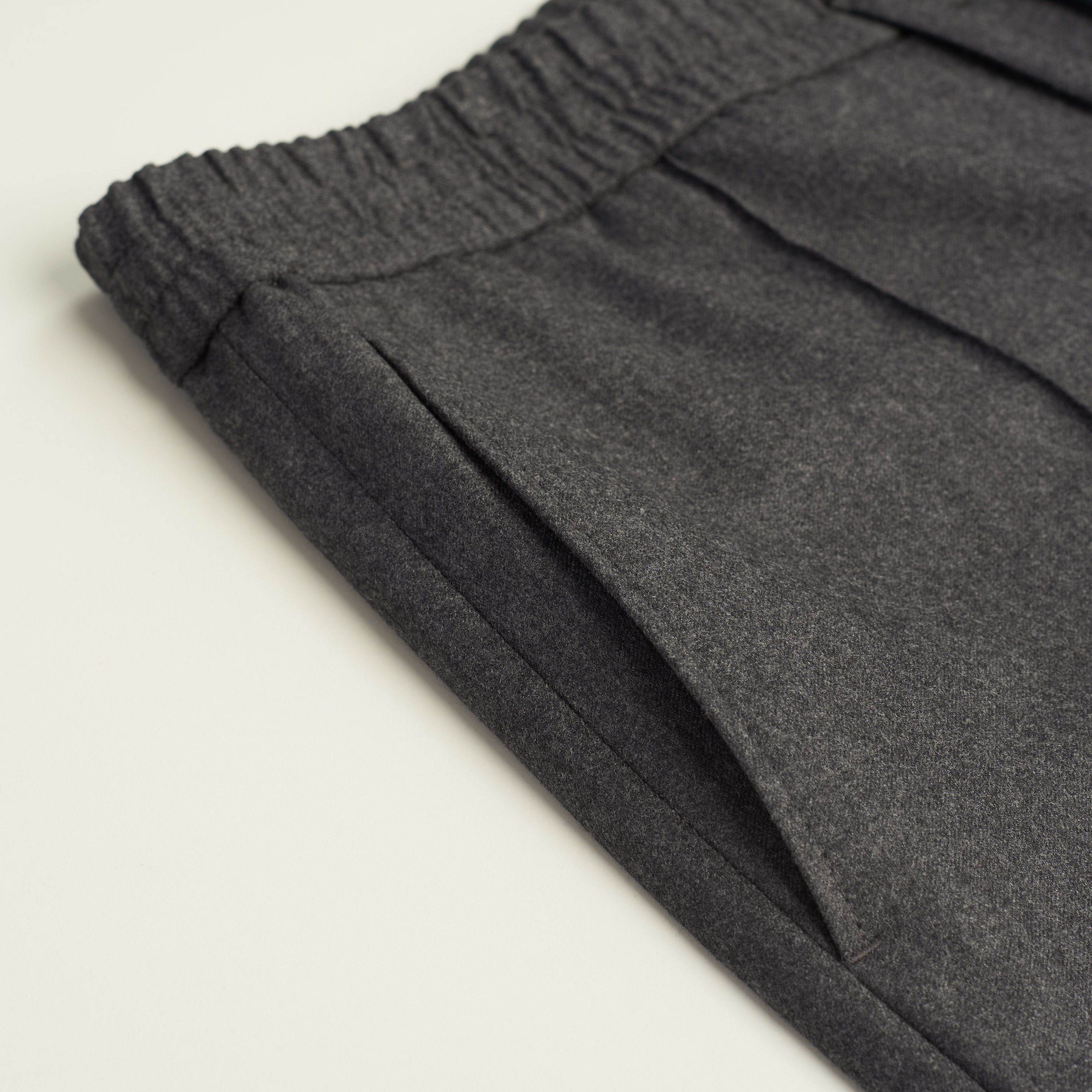 Brioni Gray Sidney Trousers - Cashmere & Wool Flannel, Drawstring Size US 32 / EU 48 - 14 Thumbnail