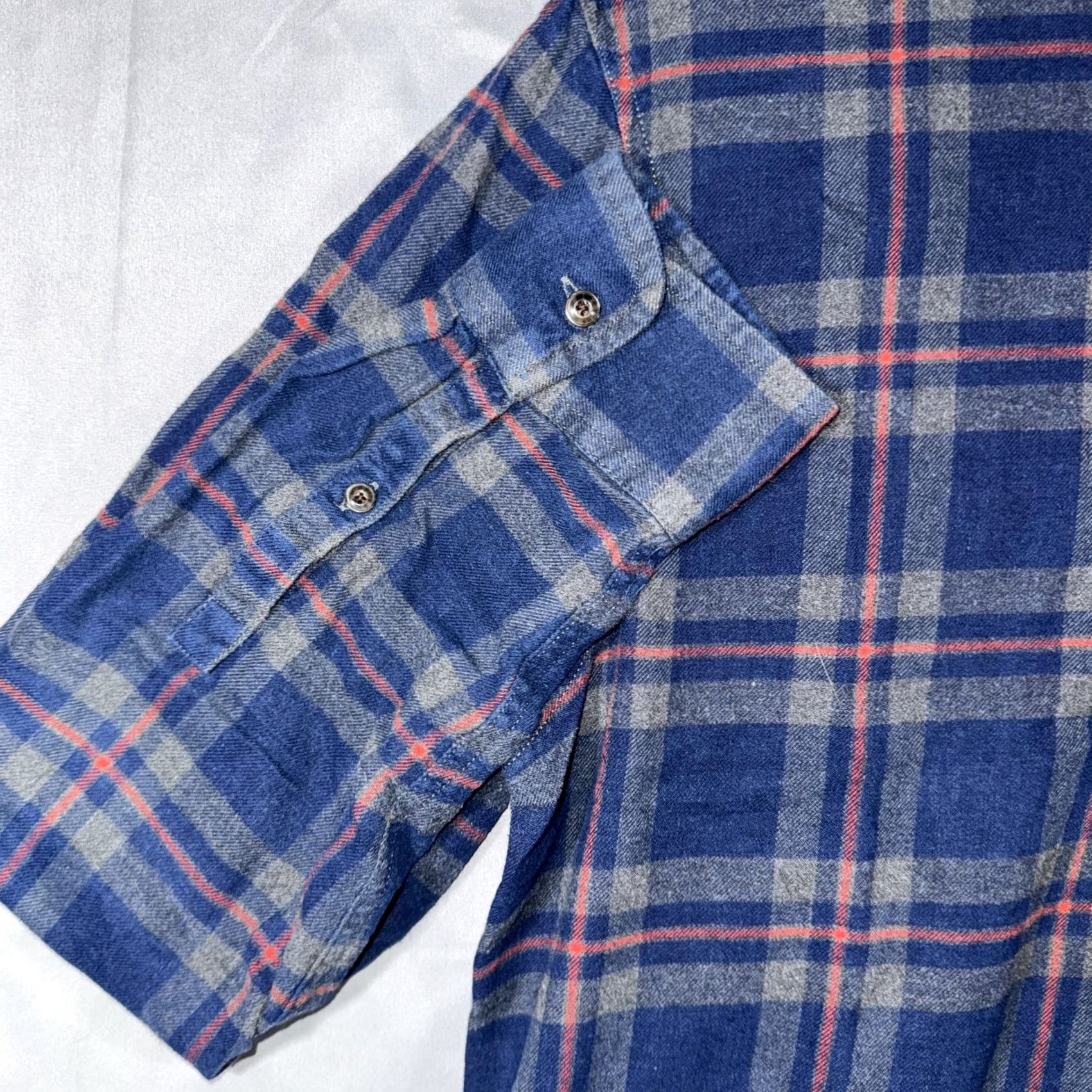 Marine Layer Marine Layer Shirt Mens L Blue Plaid Flannel Button Front Long Sleeve Casual Size US L / EU 52-54 / 3 - 6 Thumbnail